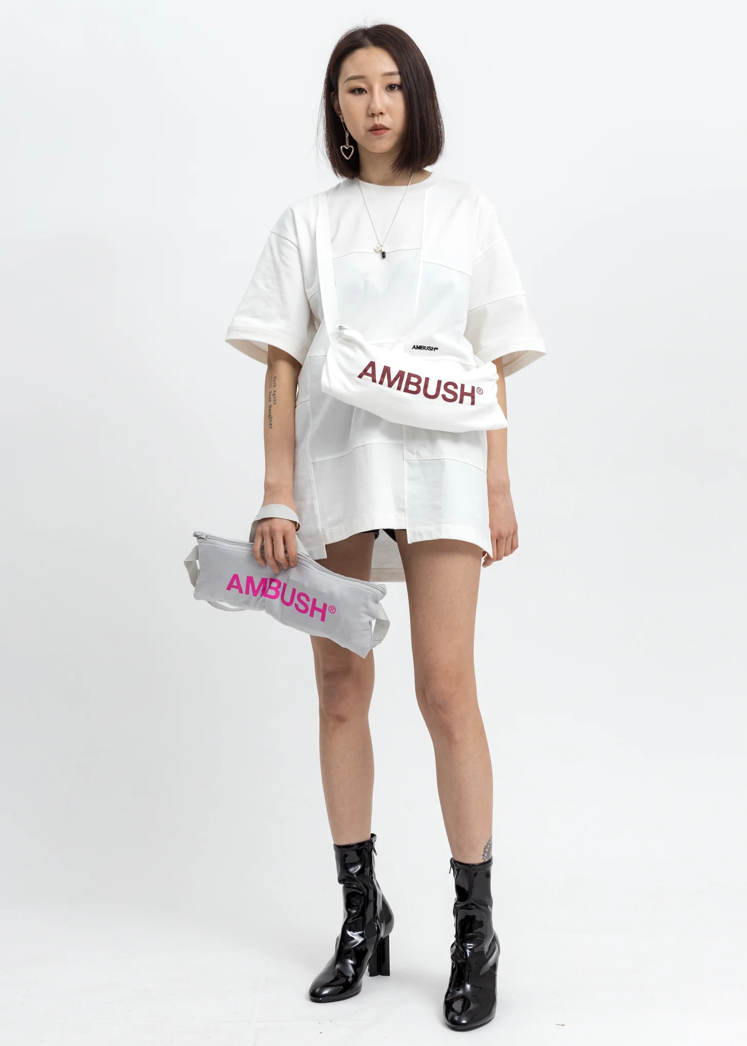 Grey Waist Pocket T-Shirt - Image 6