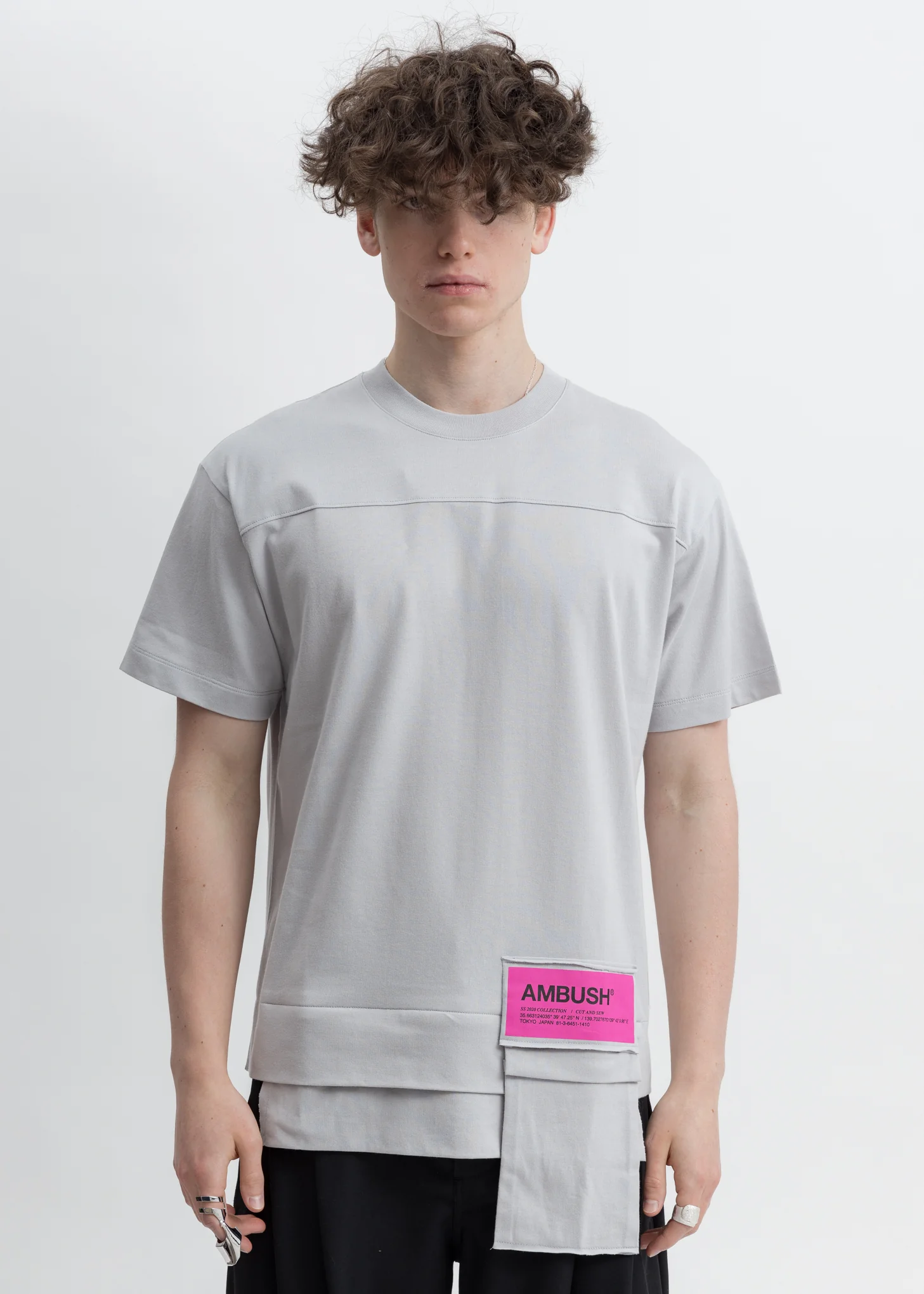 Grey Waist Pocket T-Shirt