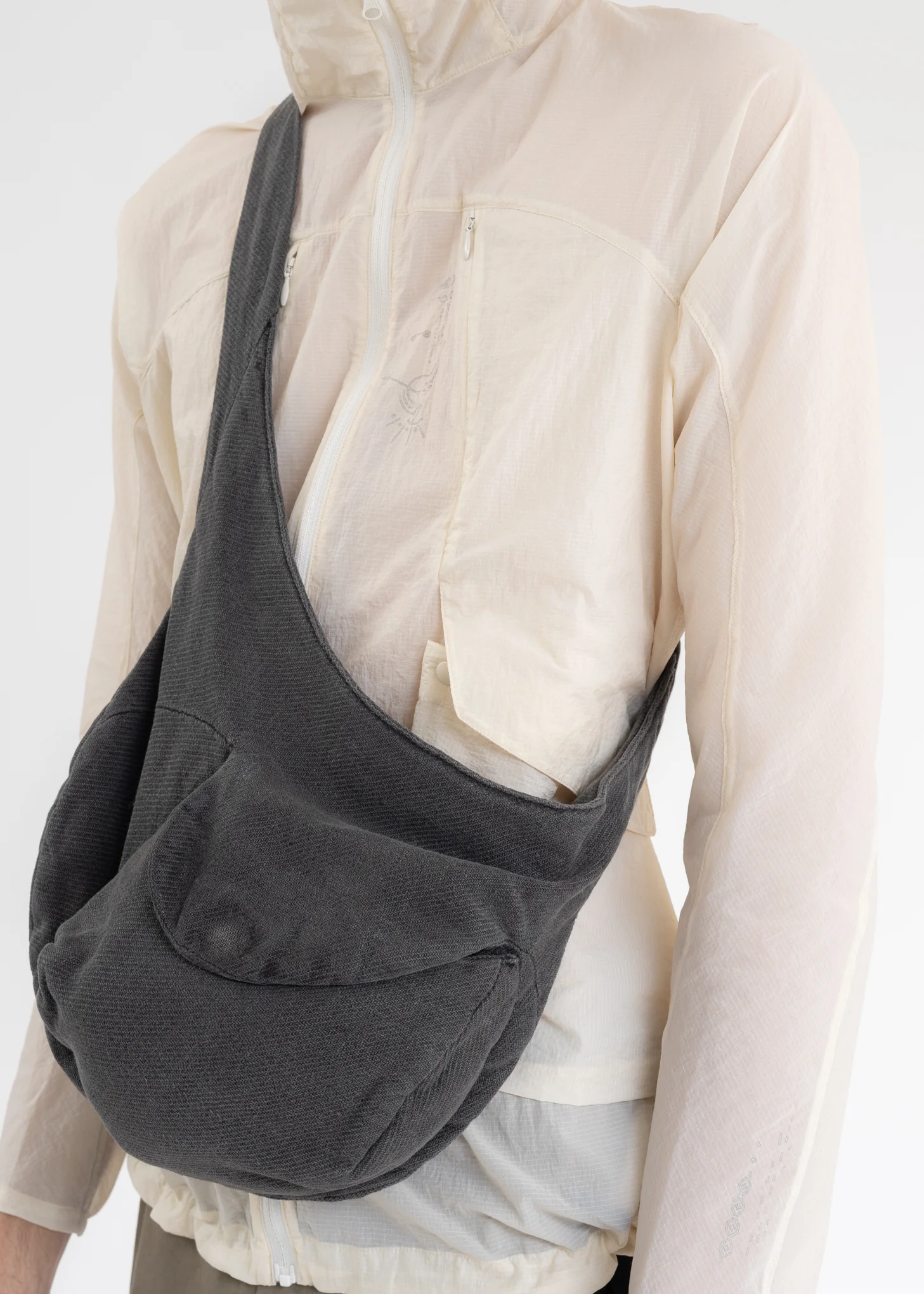 GREY WAIST BAG