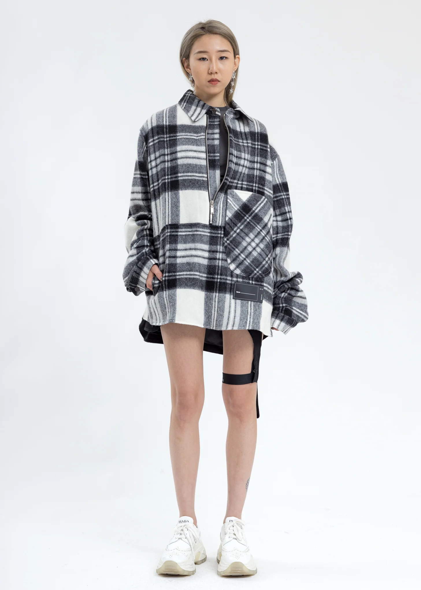 Grey WD English Check Anorak - Image 6