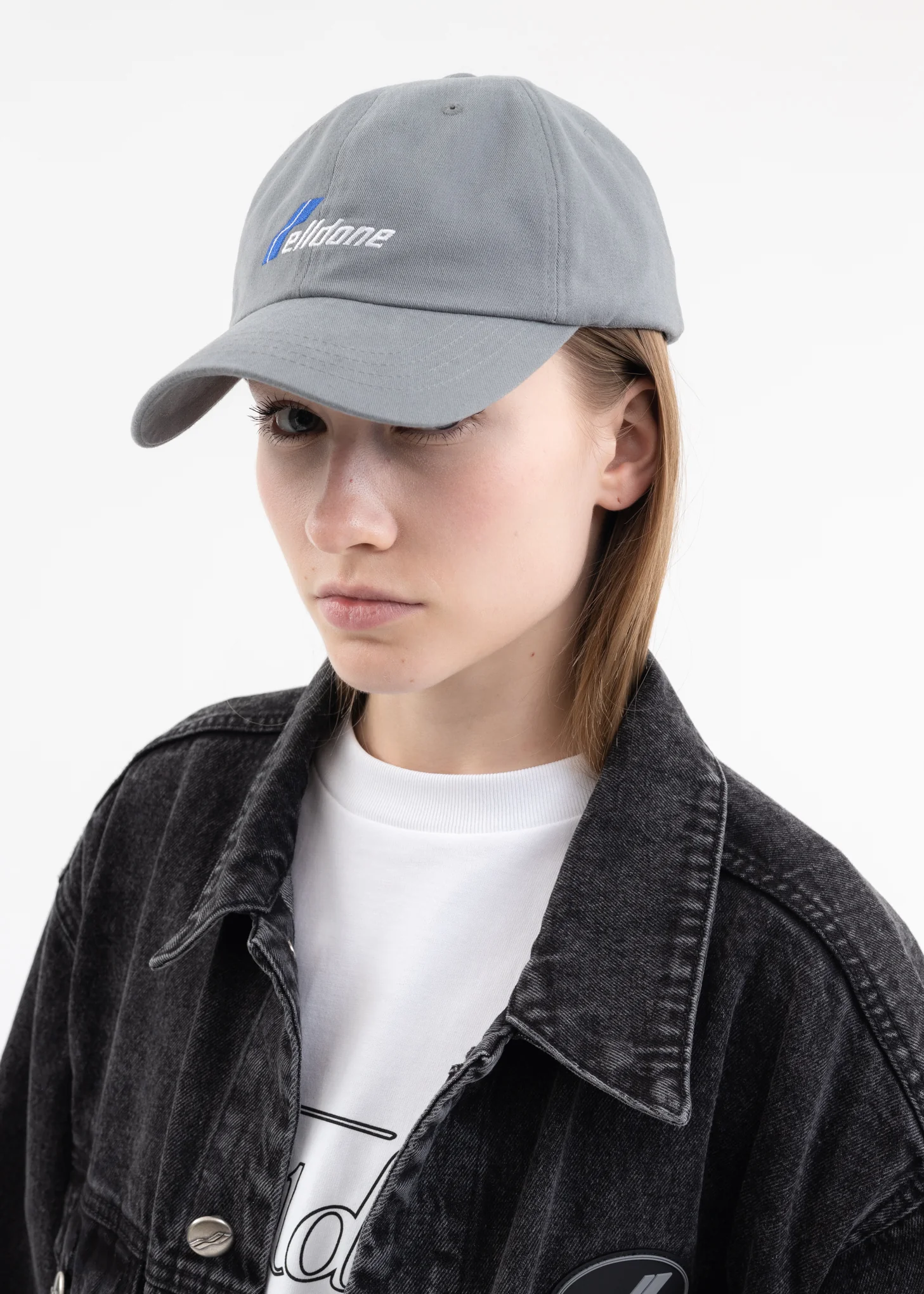 GREY WD LOGO CAP