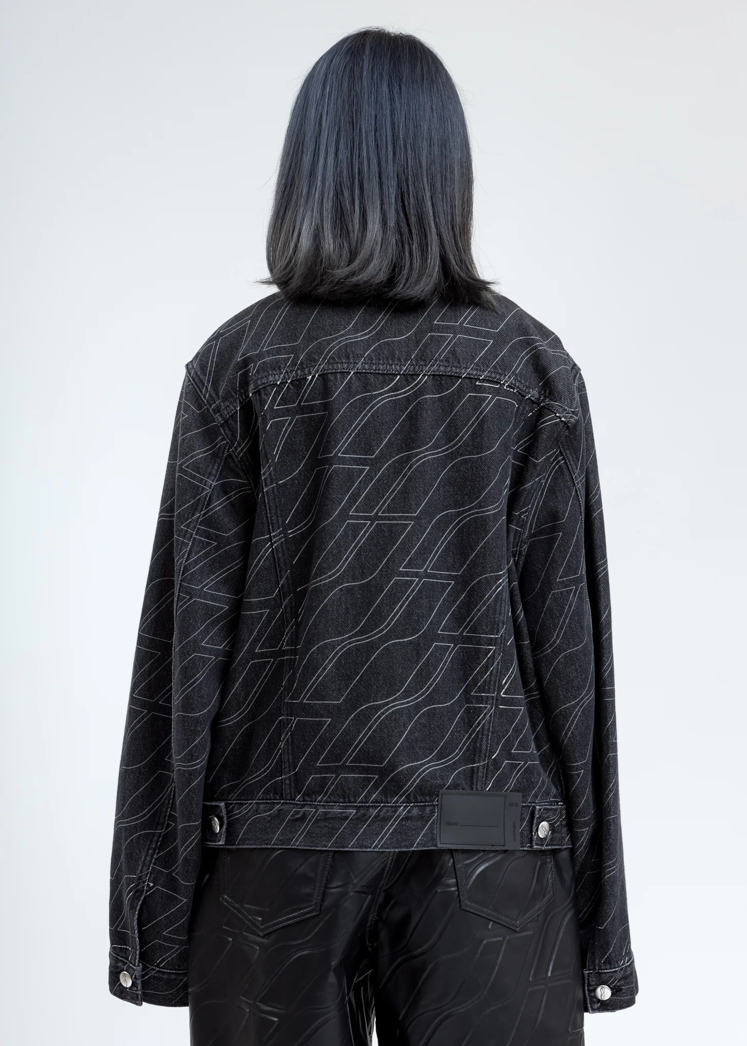 Grey Wool Oversized Sleeve Jacket (Glow In The Dark) - Image 5