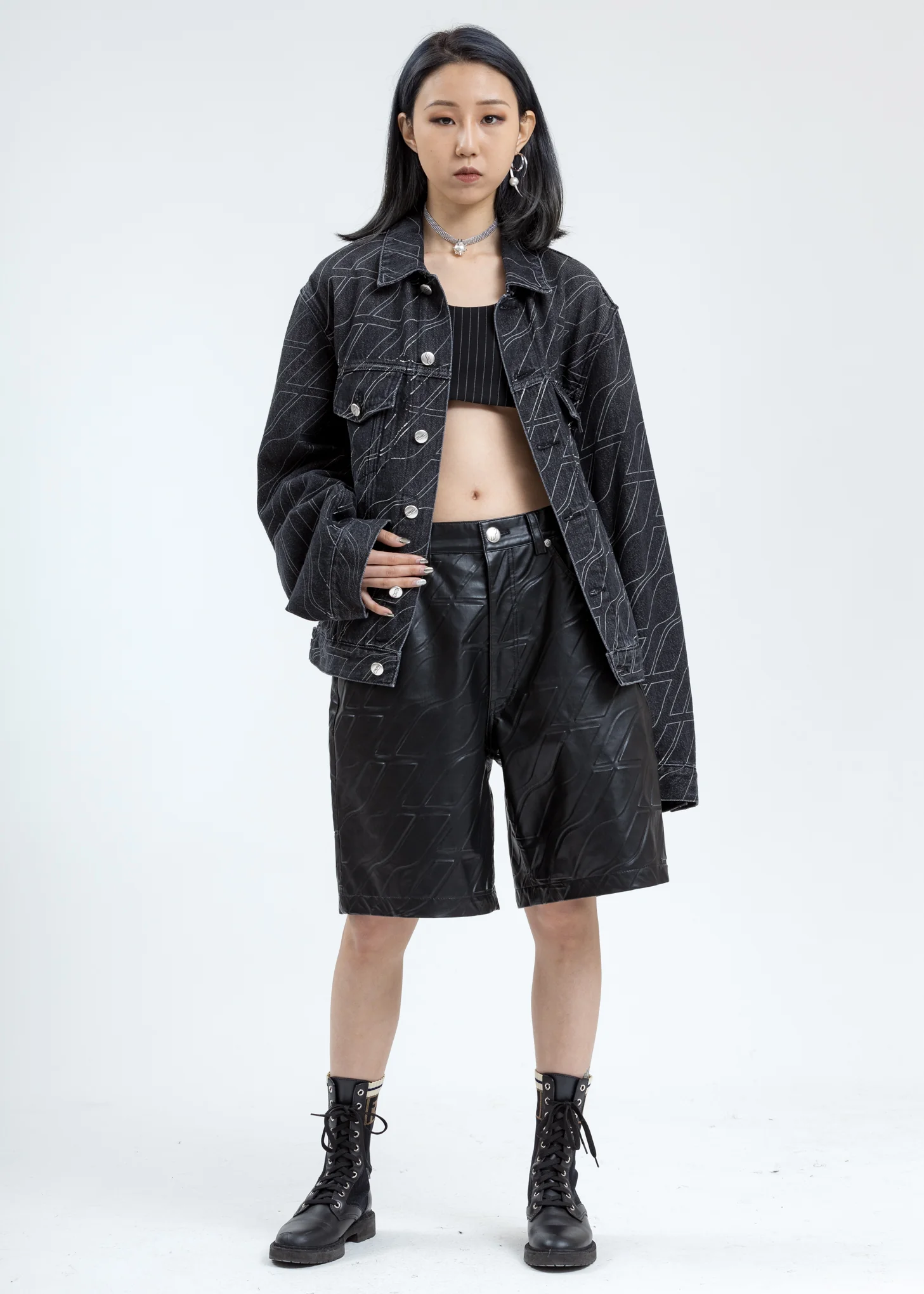 Grey Wool Oversized Sleeve Jacket (Glow In The Dark) - Image 7