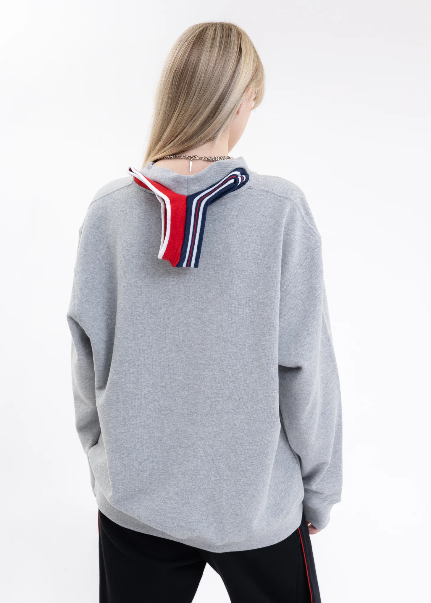 Grey Y/PROJECT X FILA THREE COLLAR Sweater - Image 4