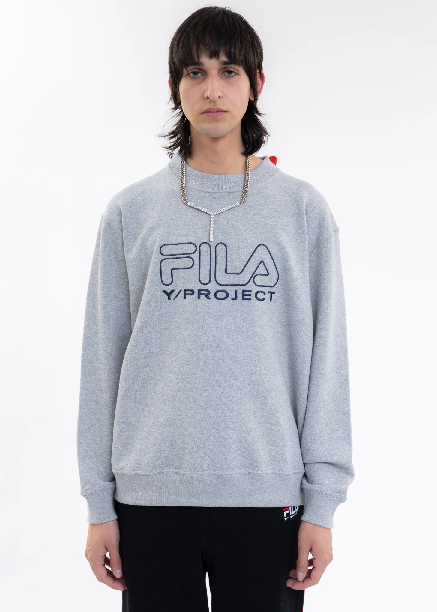 Grey Y/PROJECT X FILA THREE COLLAR Sweater - Image 10