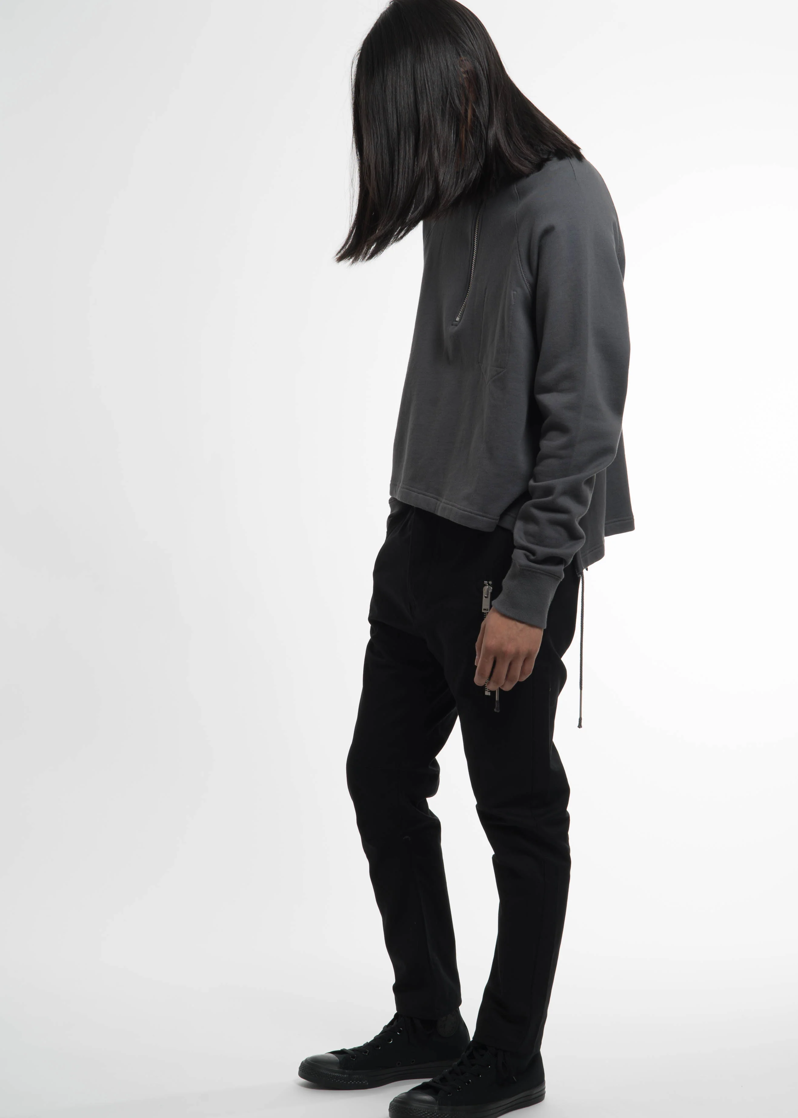 Grey Zip Turtle Neck - Image 5