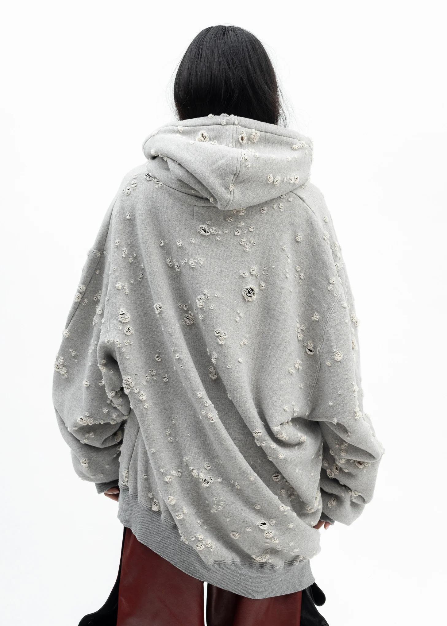 GREY ZOMBIE SILHOUETTE HOODIE - Image 2