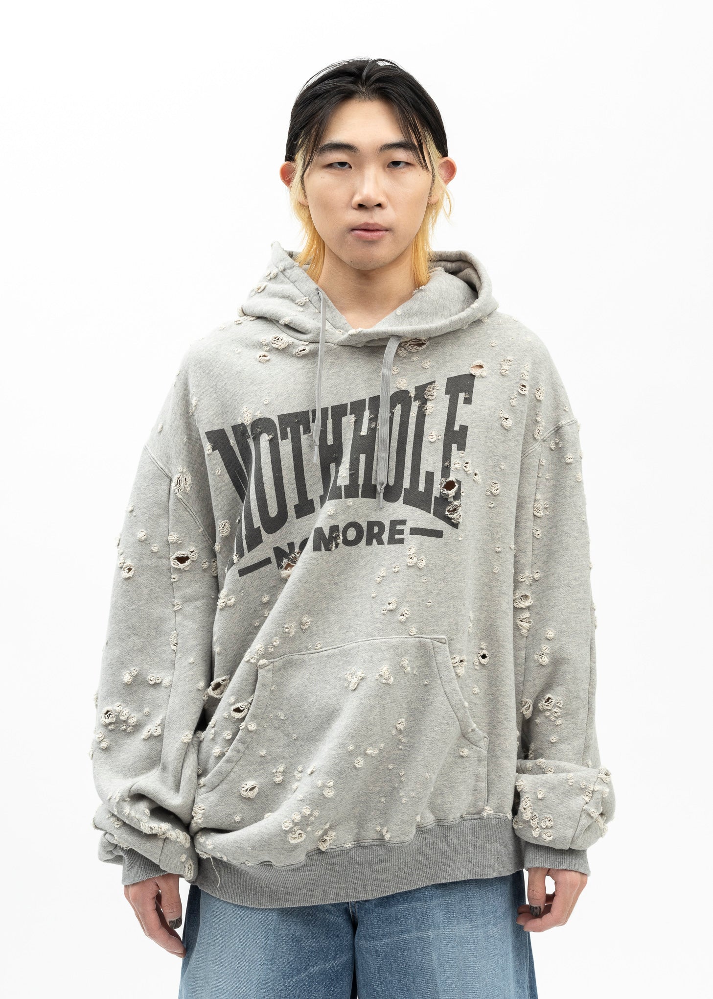 GREY ZOMBIE SILHOUETTE HOODIE - Image 4