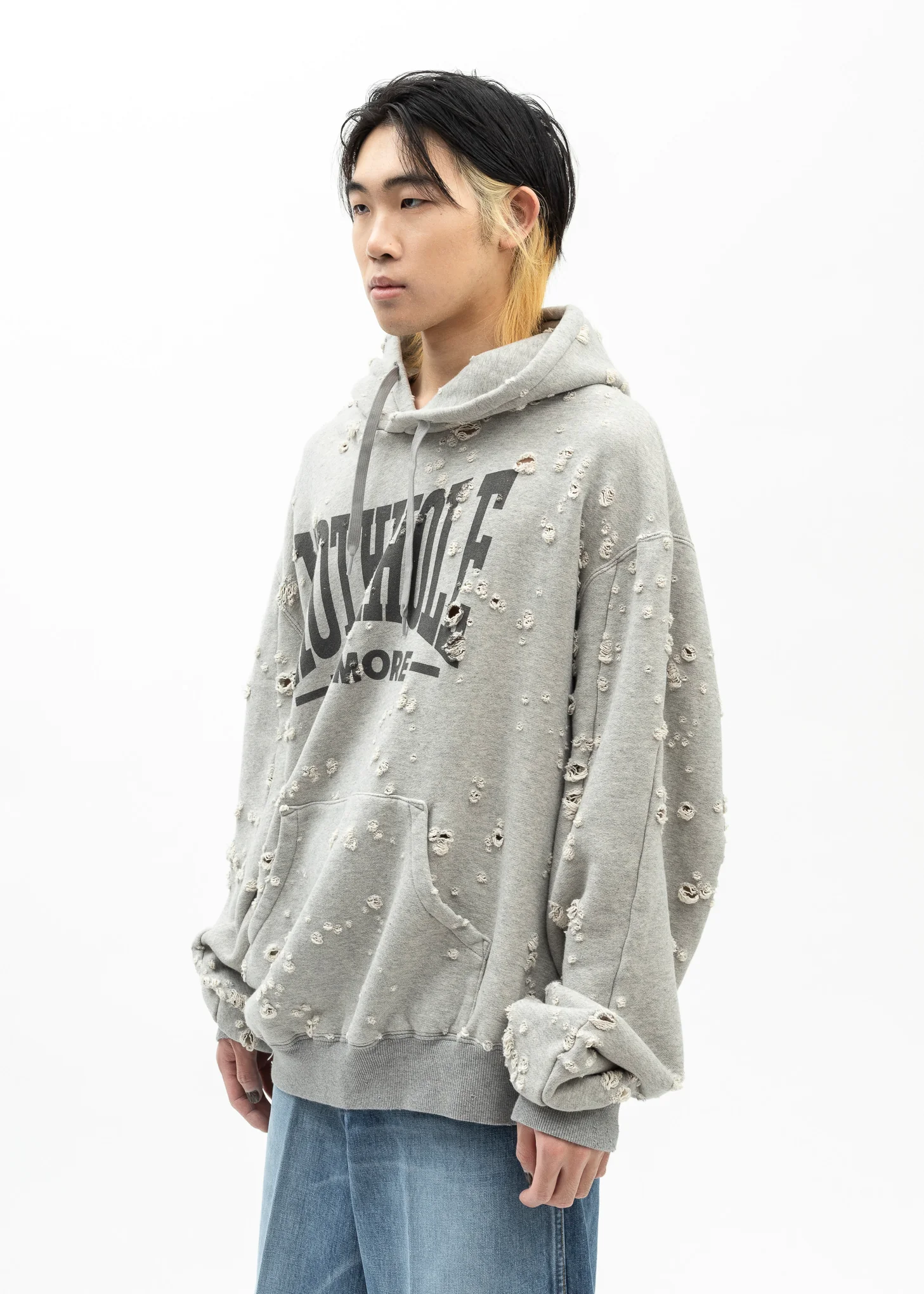 GREY ZOMBIE SILHOUETTE HOODIE - Image 6