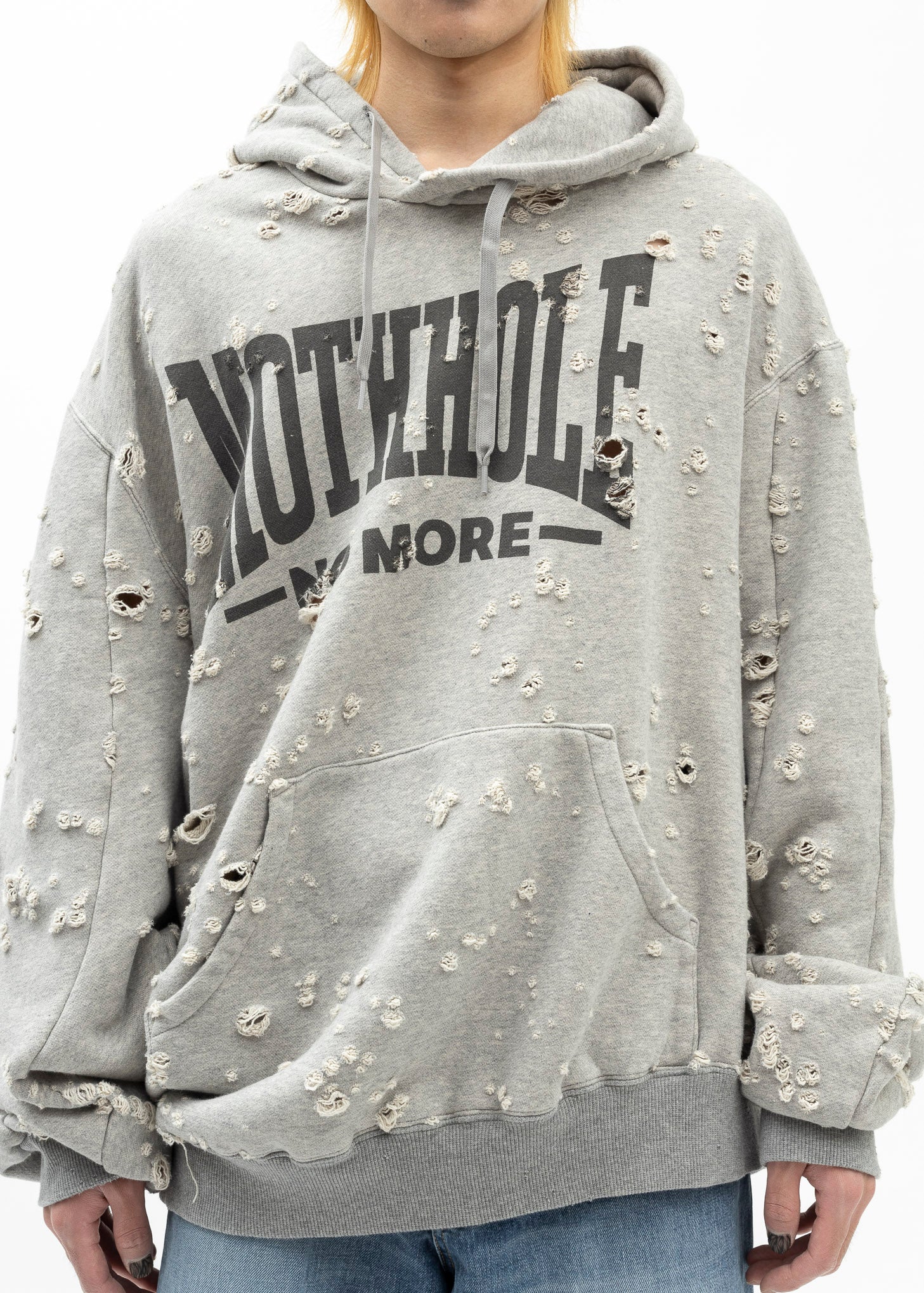 GREY ZOMBIE SILHOUETTE HOODIE - Image 7