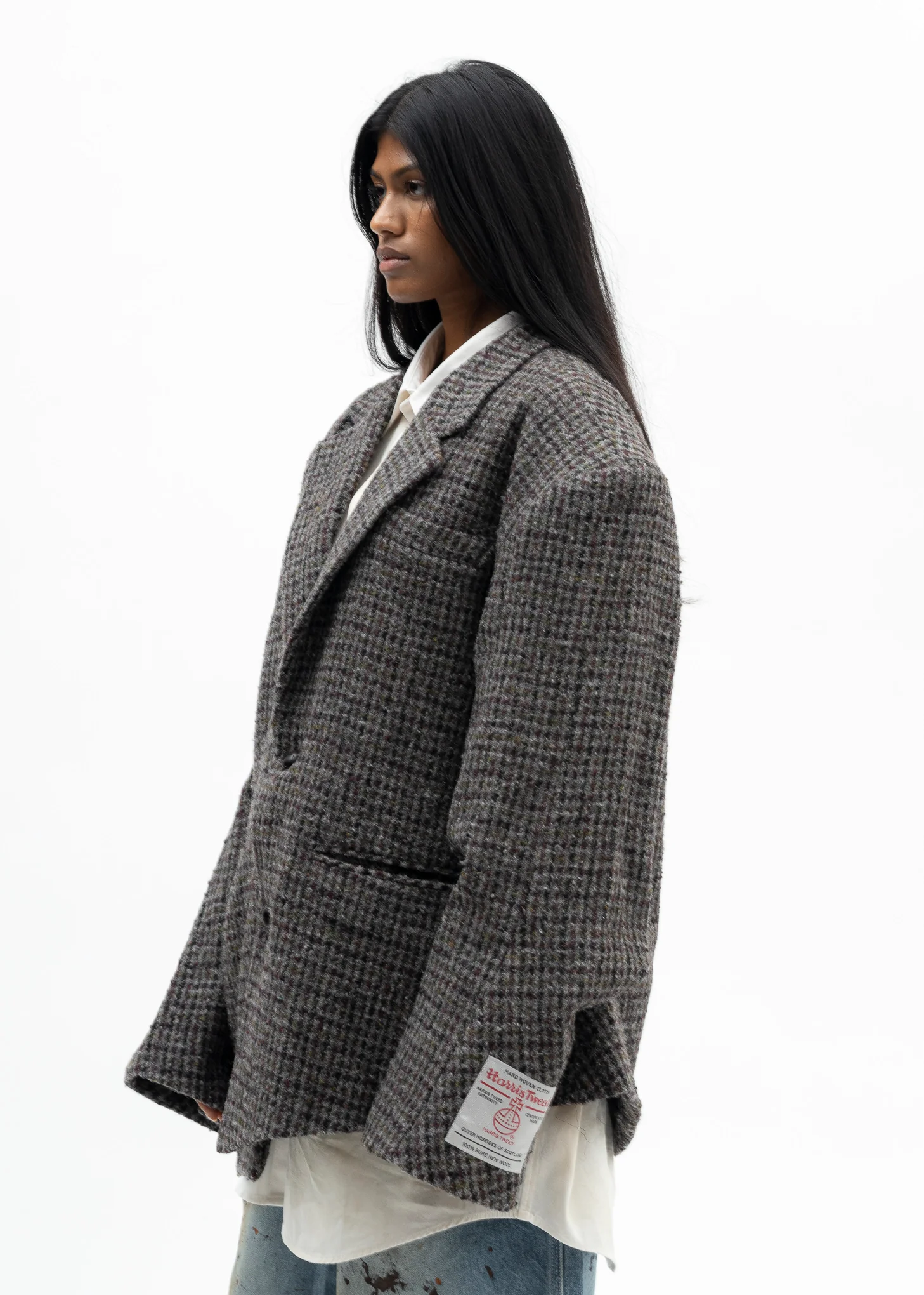 GREY ZOMBIE SILHOUETTE TAILOED JACKET - Image 3