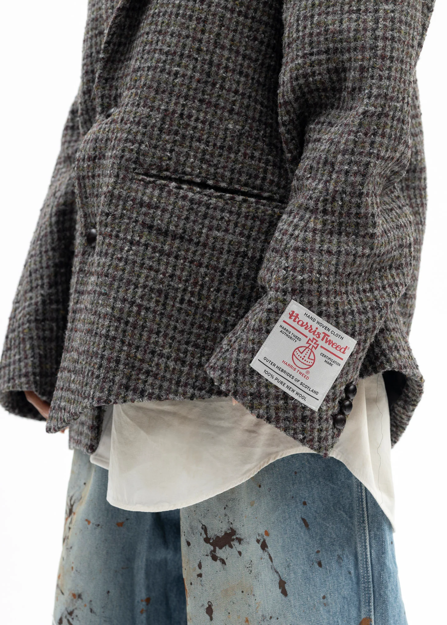 GREY ZOMBIE SILHOUETTE TAILOED JACKET - Image 4