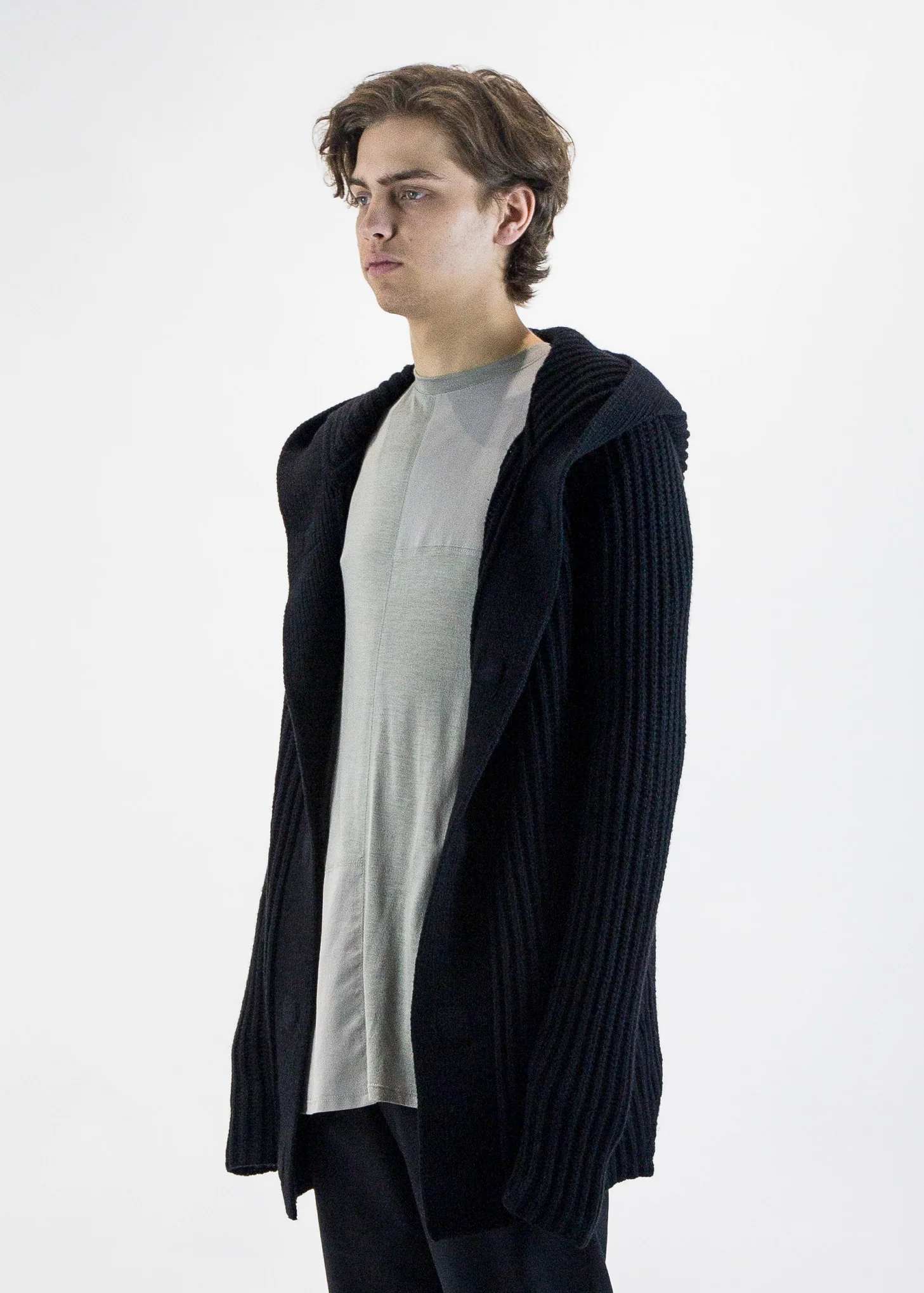 Heavy Wool Hooded Sweater