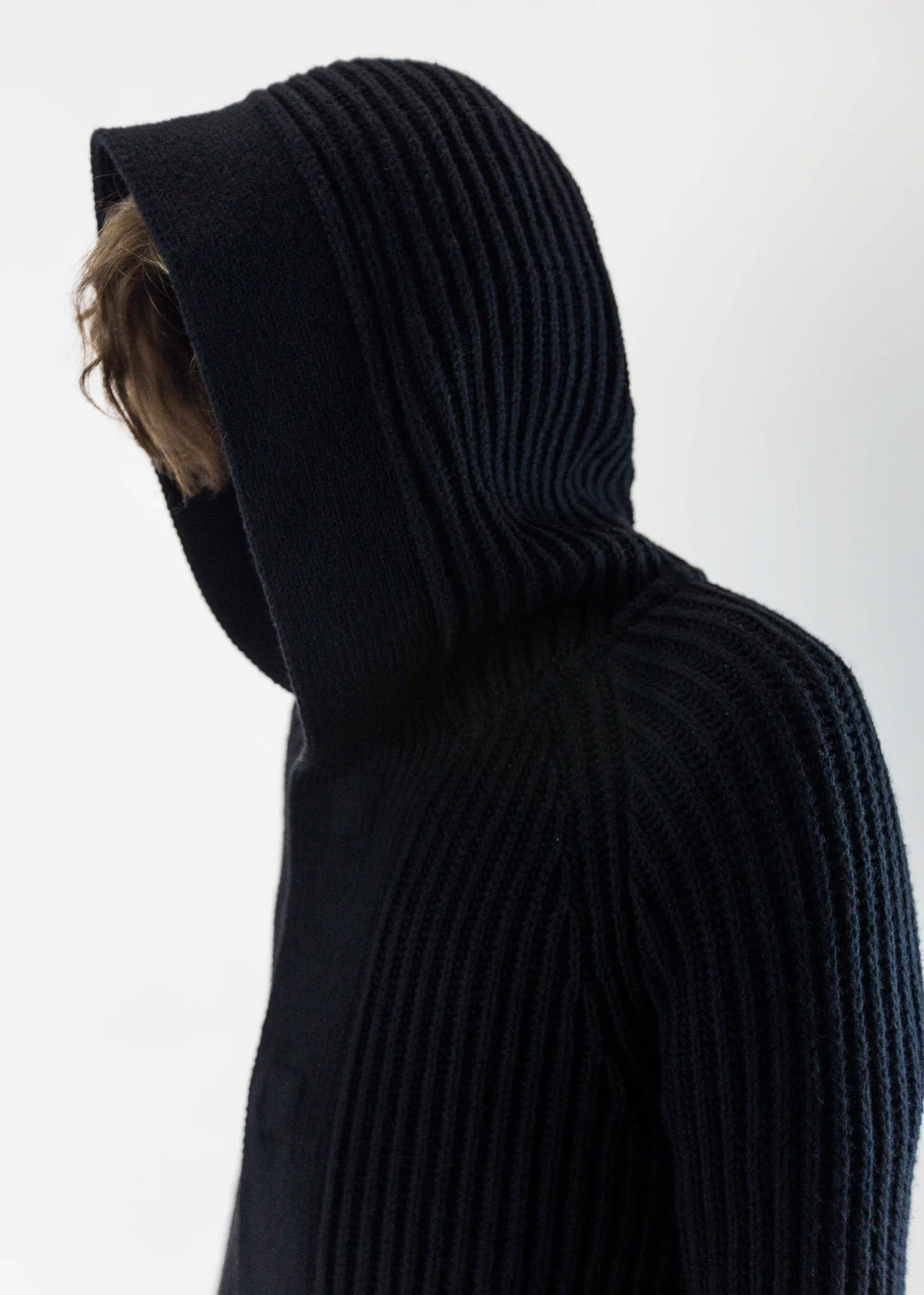 Heavy Wool Hooded Sweater - Image 2