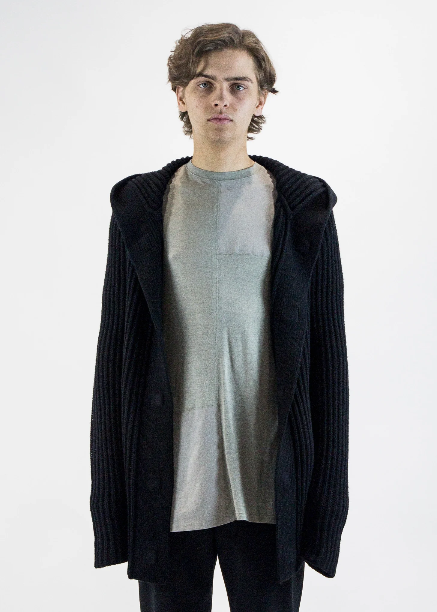 Heavy Wool Hooded Sweater - Image 3