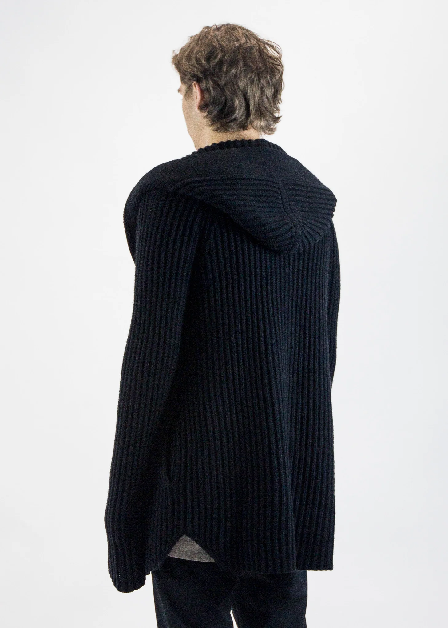 Heavy Wool Hooded Sweater - Image 4