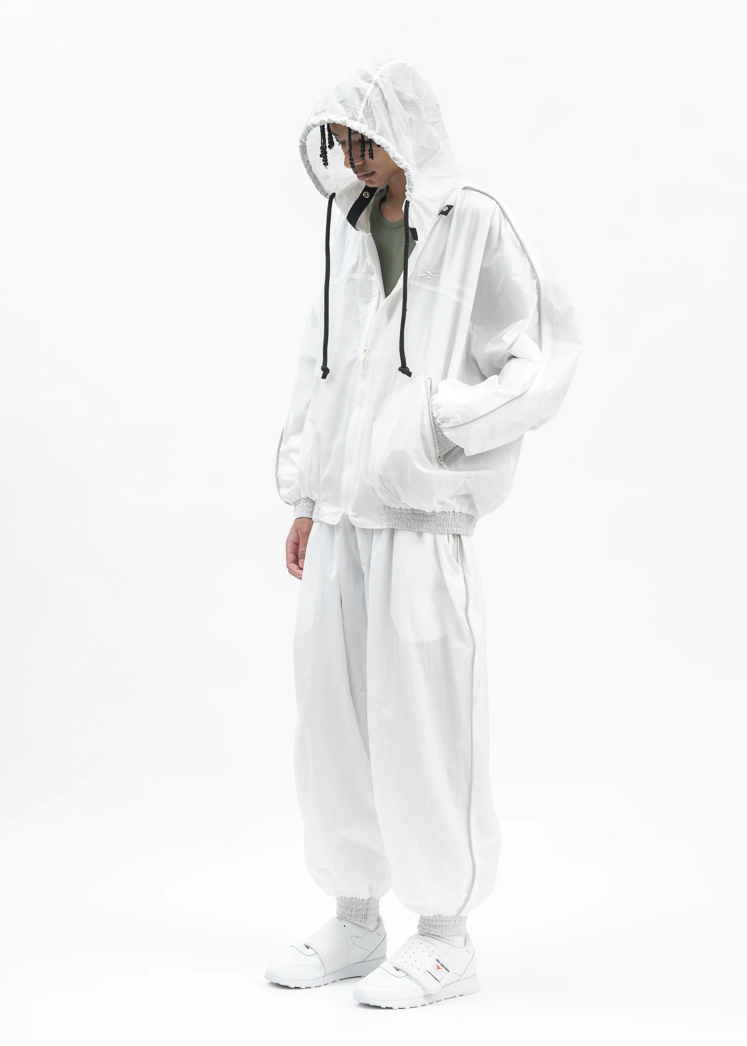 HED MAYNER X Reebok HOODED JACKET WHITE - Image 3