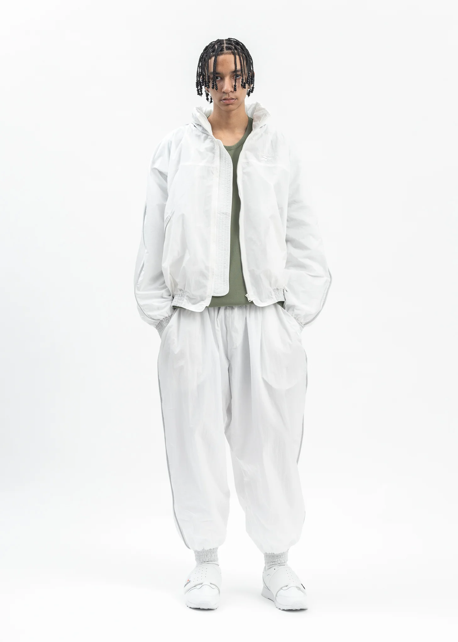 HED MAYNER X Reebok HOODED JACKET WHITE - Image 5