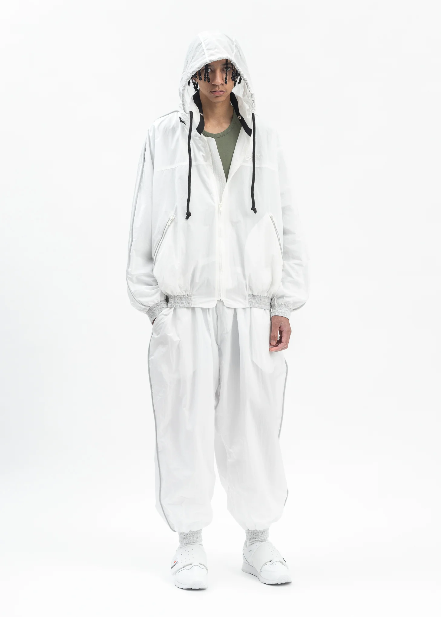 HED MAYNER X Reebok HOODED JACKET WHITE - Image 9