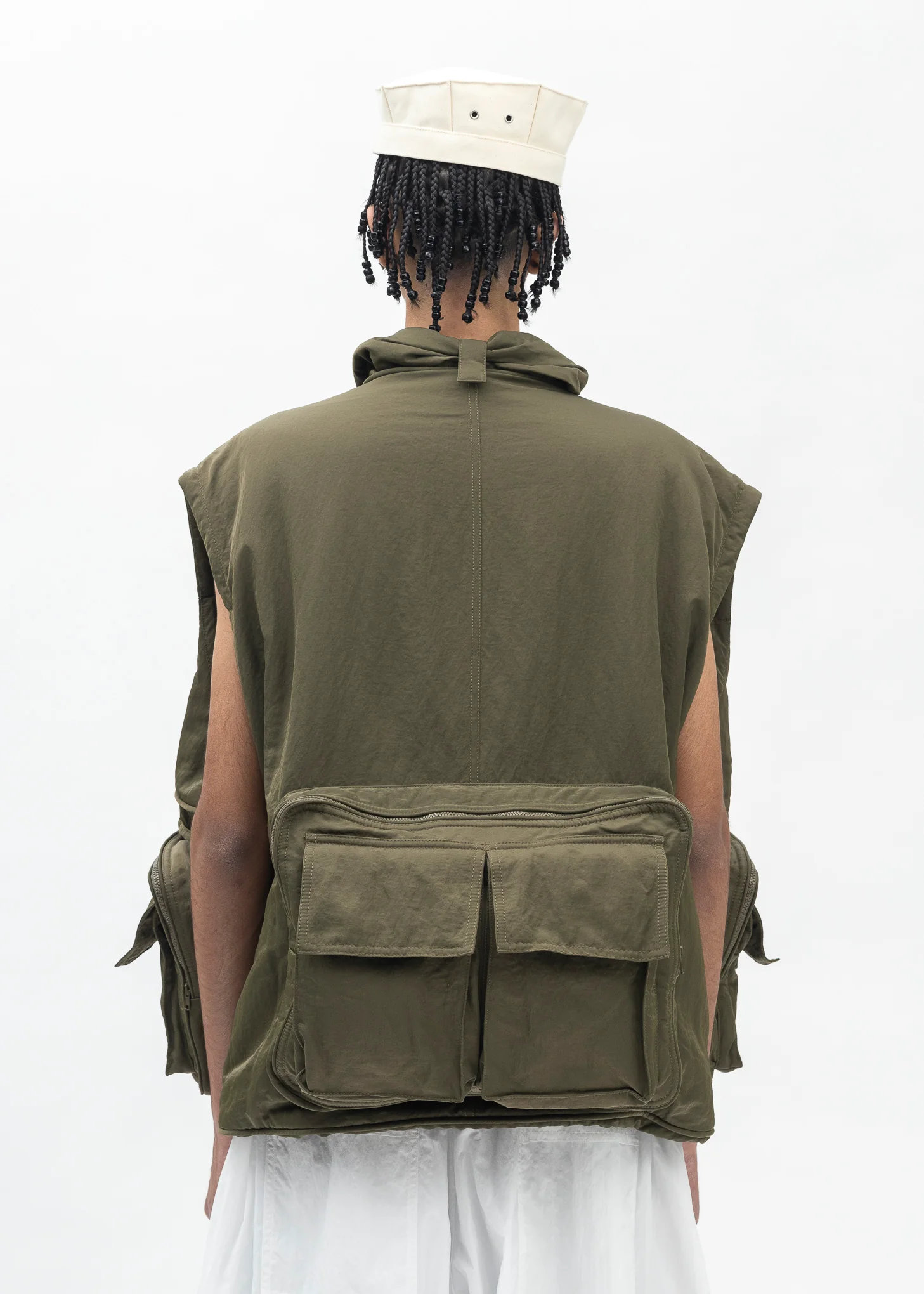 HED MAYNER X Reebok POCKETED VEST ARMY GREEN - Image 4