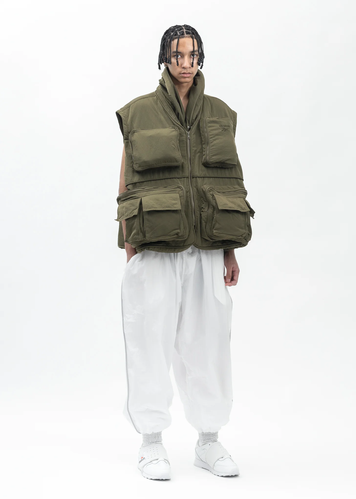 HED MAYNER X Reebok POCKETED VEST ARMY GREEN - Image 7