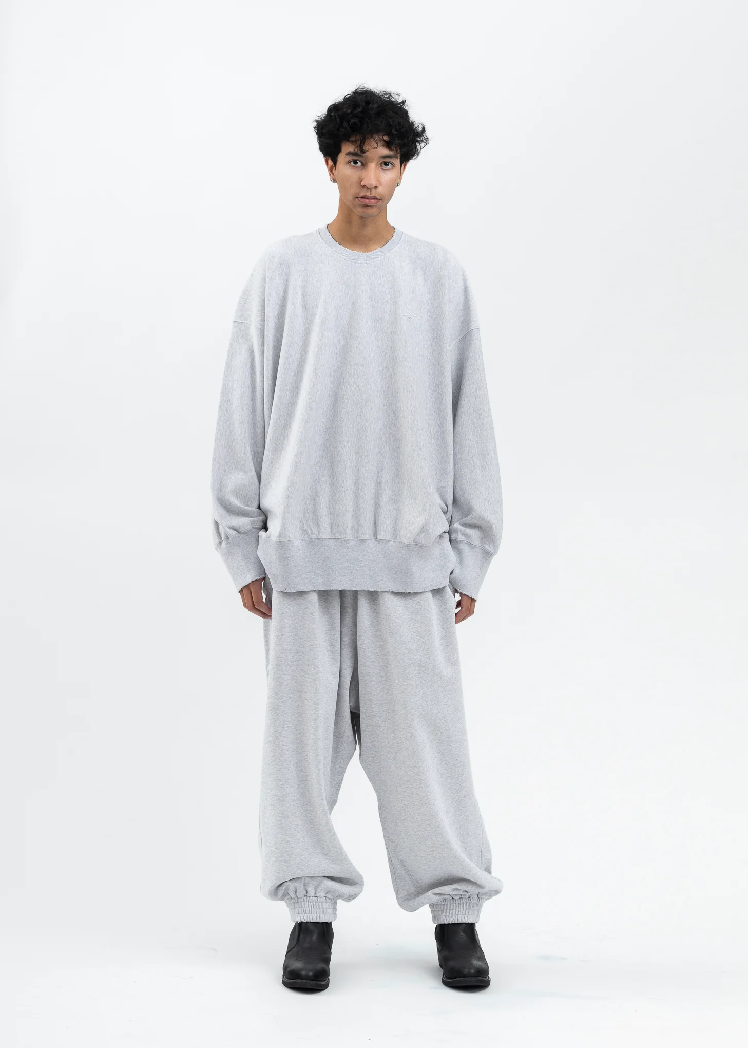 HED MAYNER X Reebok CREWNECK SWEATER GREY MELANGE - Image 5