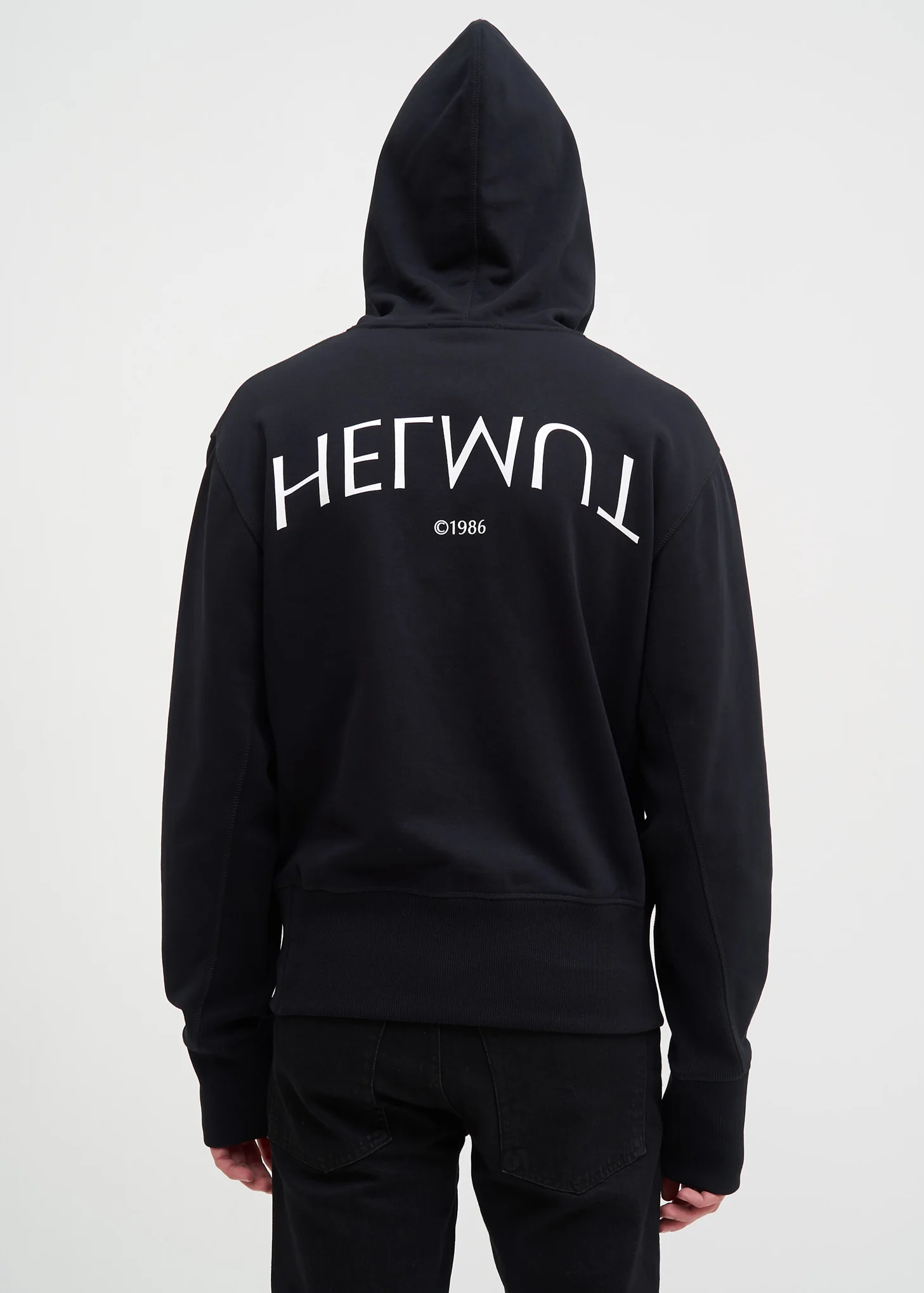 Black Helmut Logo Hack Hoodie - Image 2