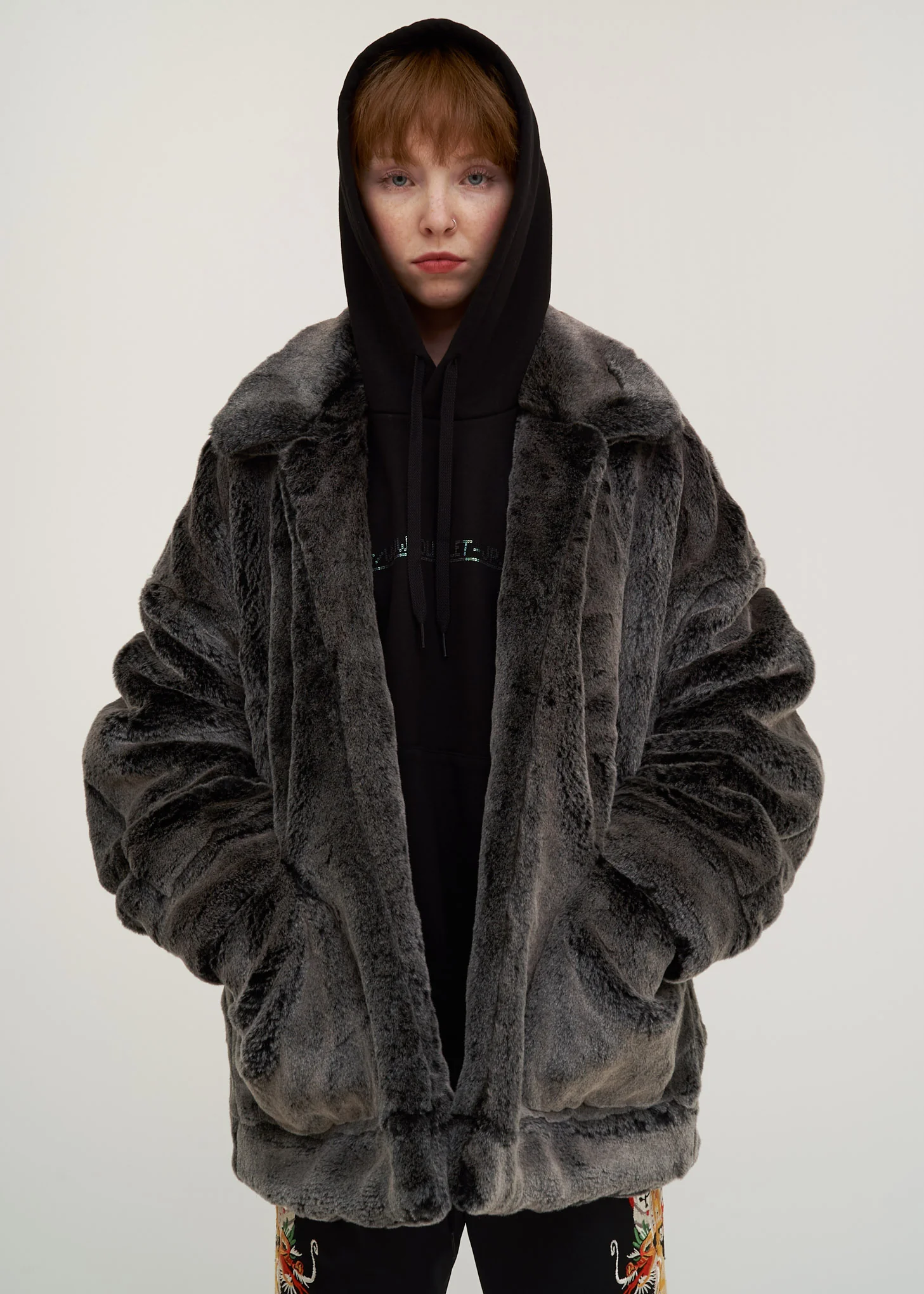 Husky Animal Painted Fur Jacket - Image 5