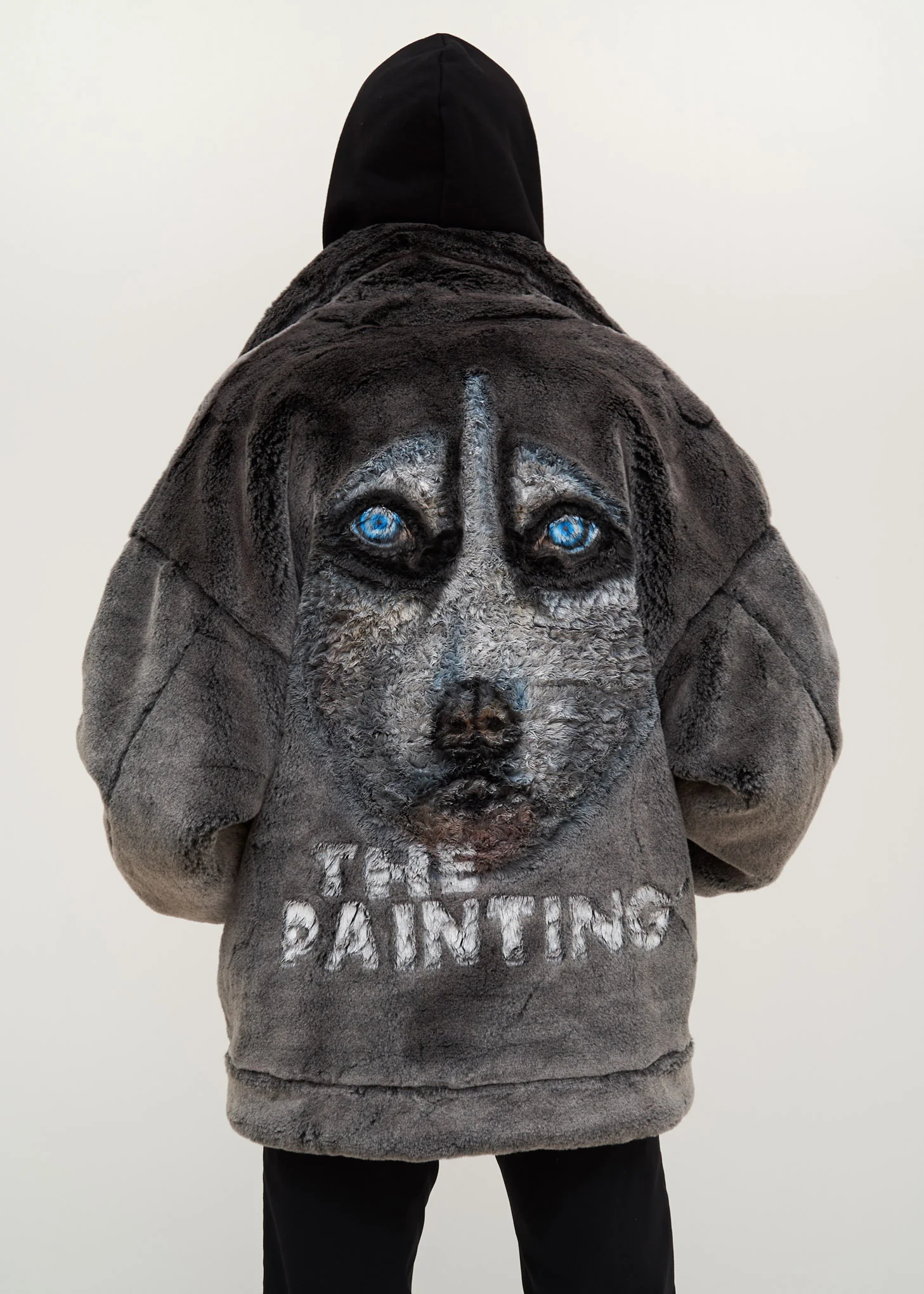 Husky Animal Painted Fur Jacket