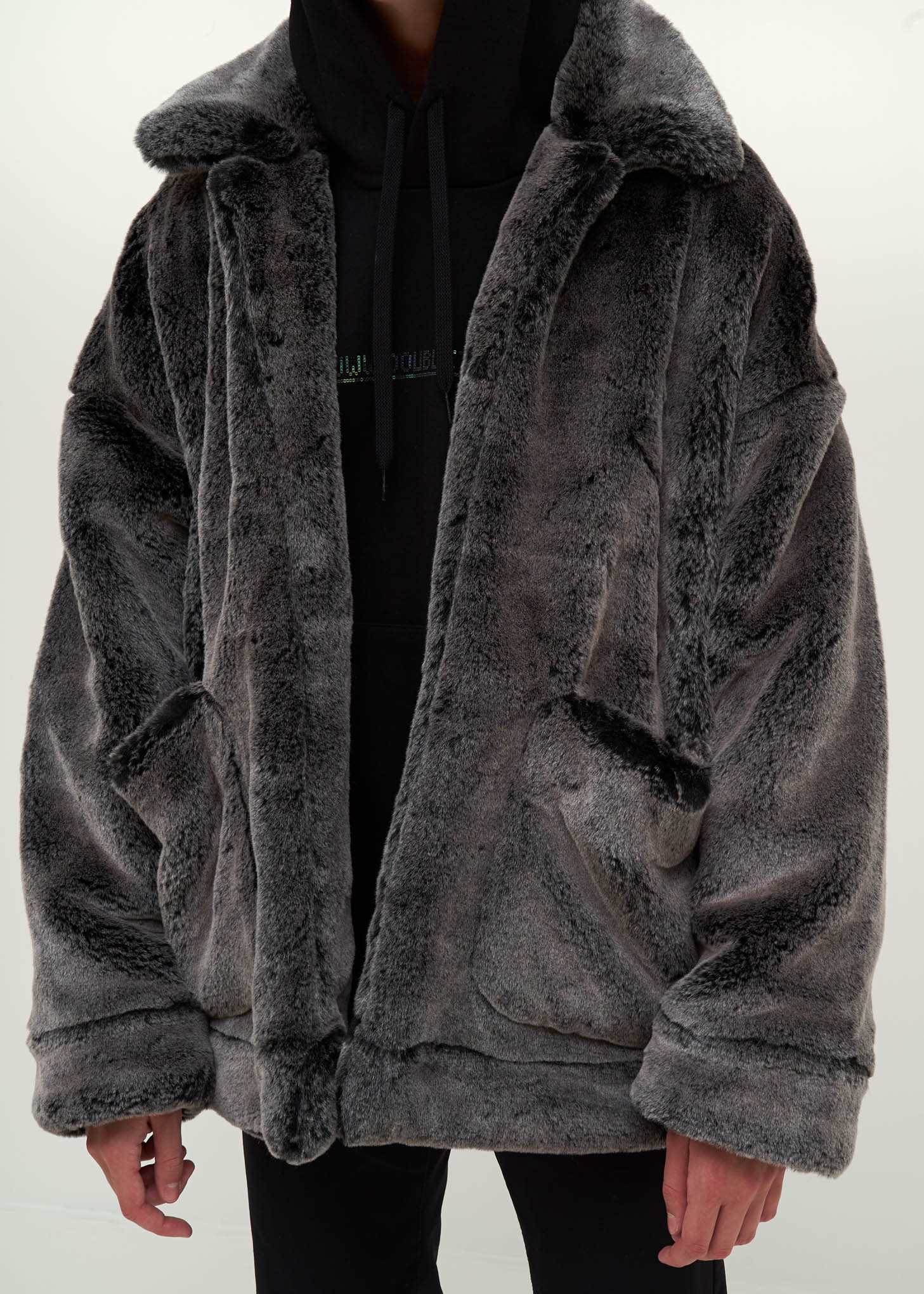 Husky Animal Painted Fur Jacket - Image 3