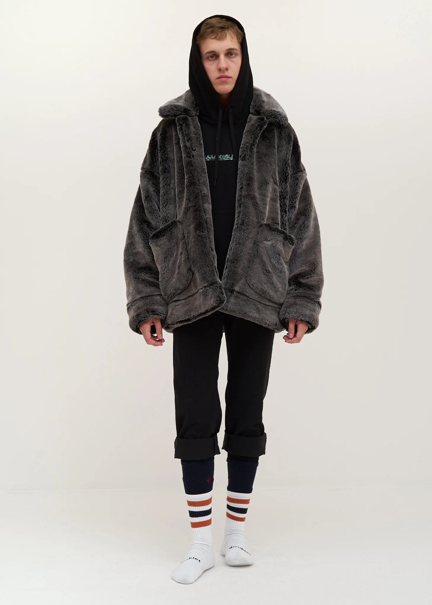 Husky Animal Painted Fur Jacket - Image 5