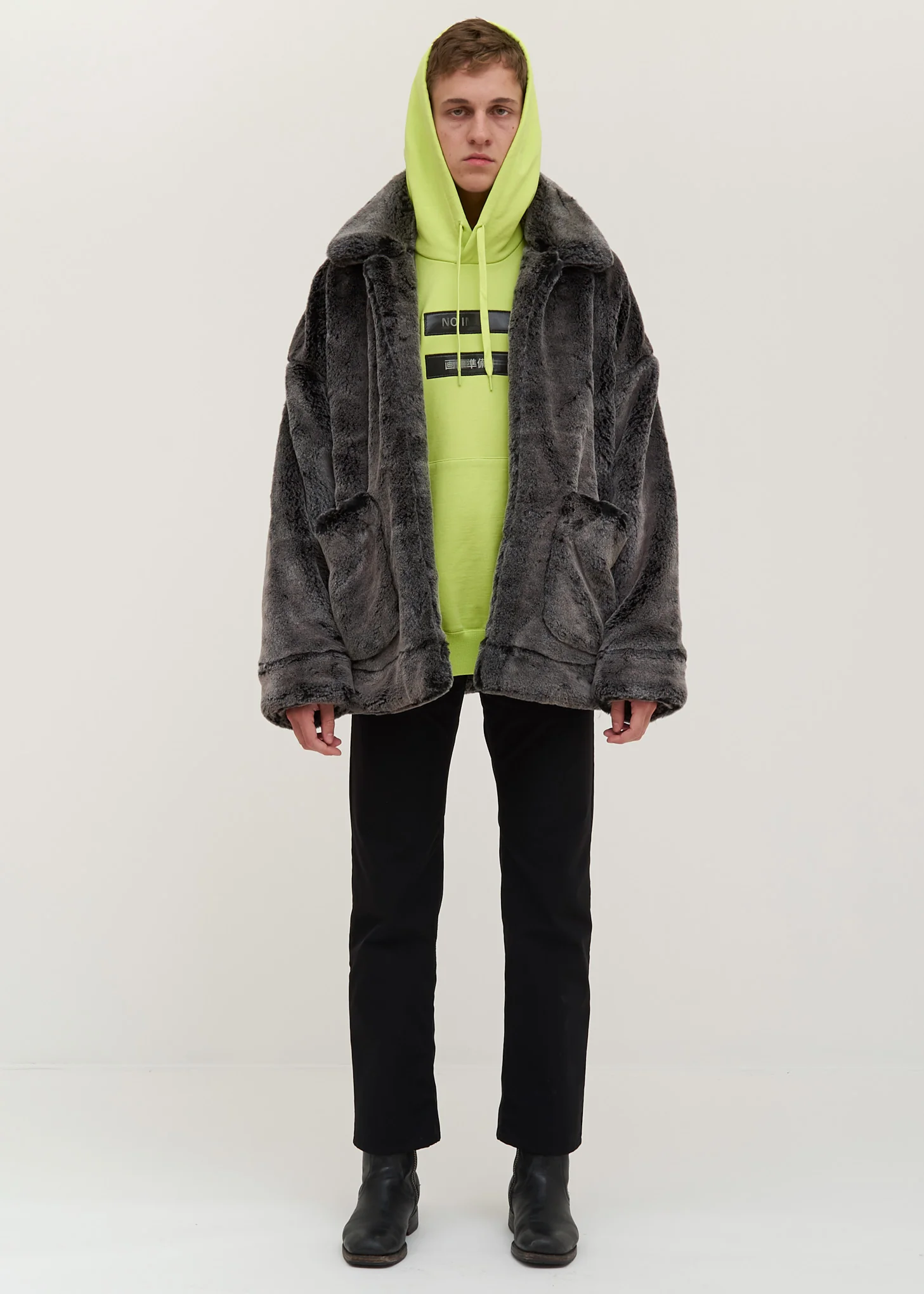 Husky Animal Painted Fur Jacket - Image 6