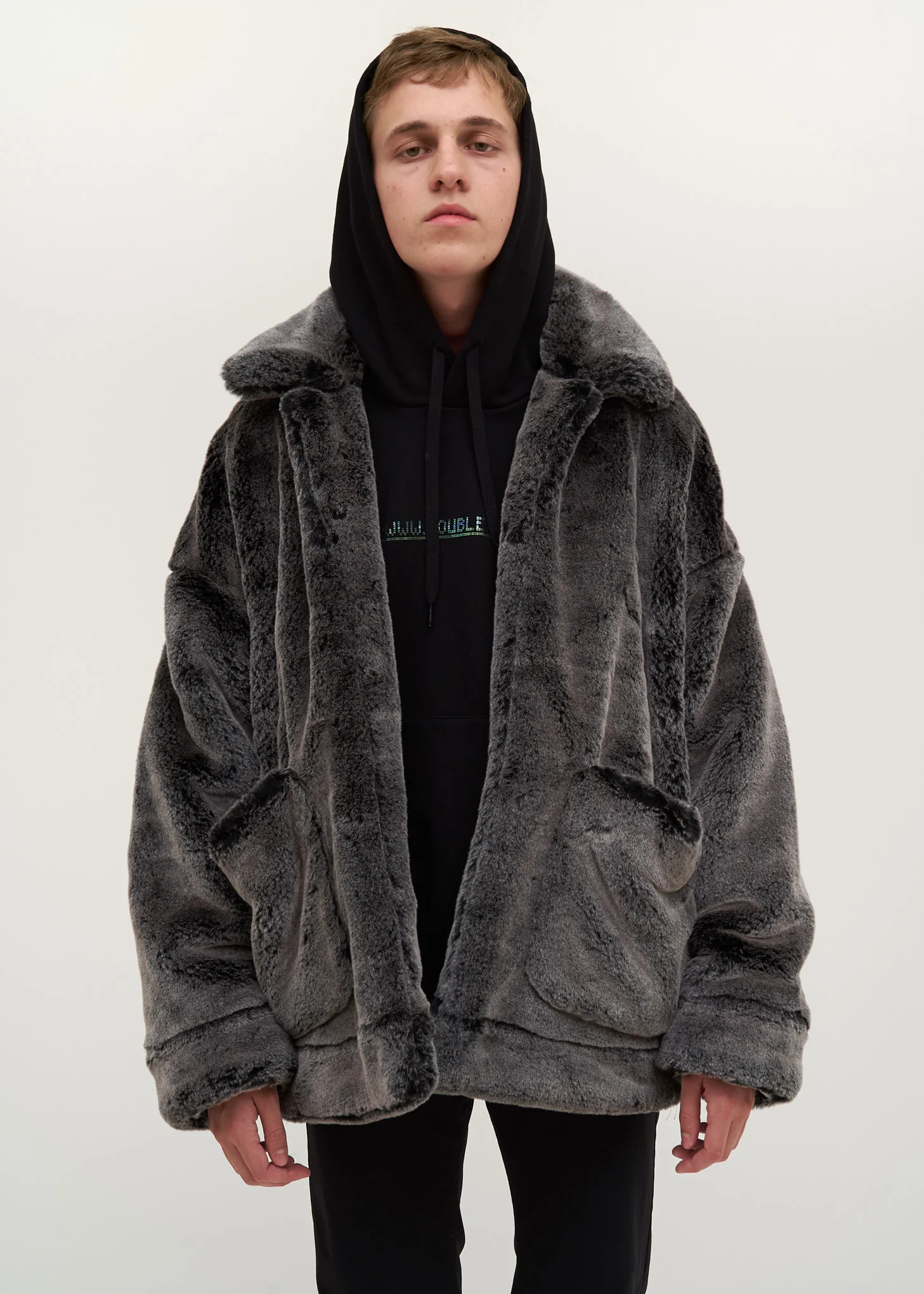Husky Animal Painted Fur Jacket - Image 7