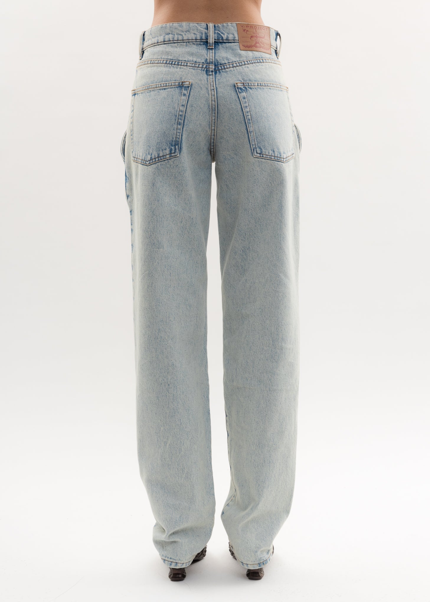 Ice Blue CUT OUT RHINESTONE Jeans - Image 5