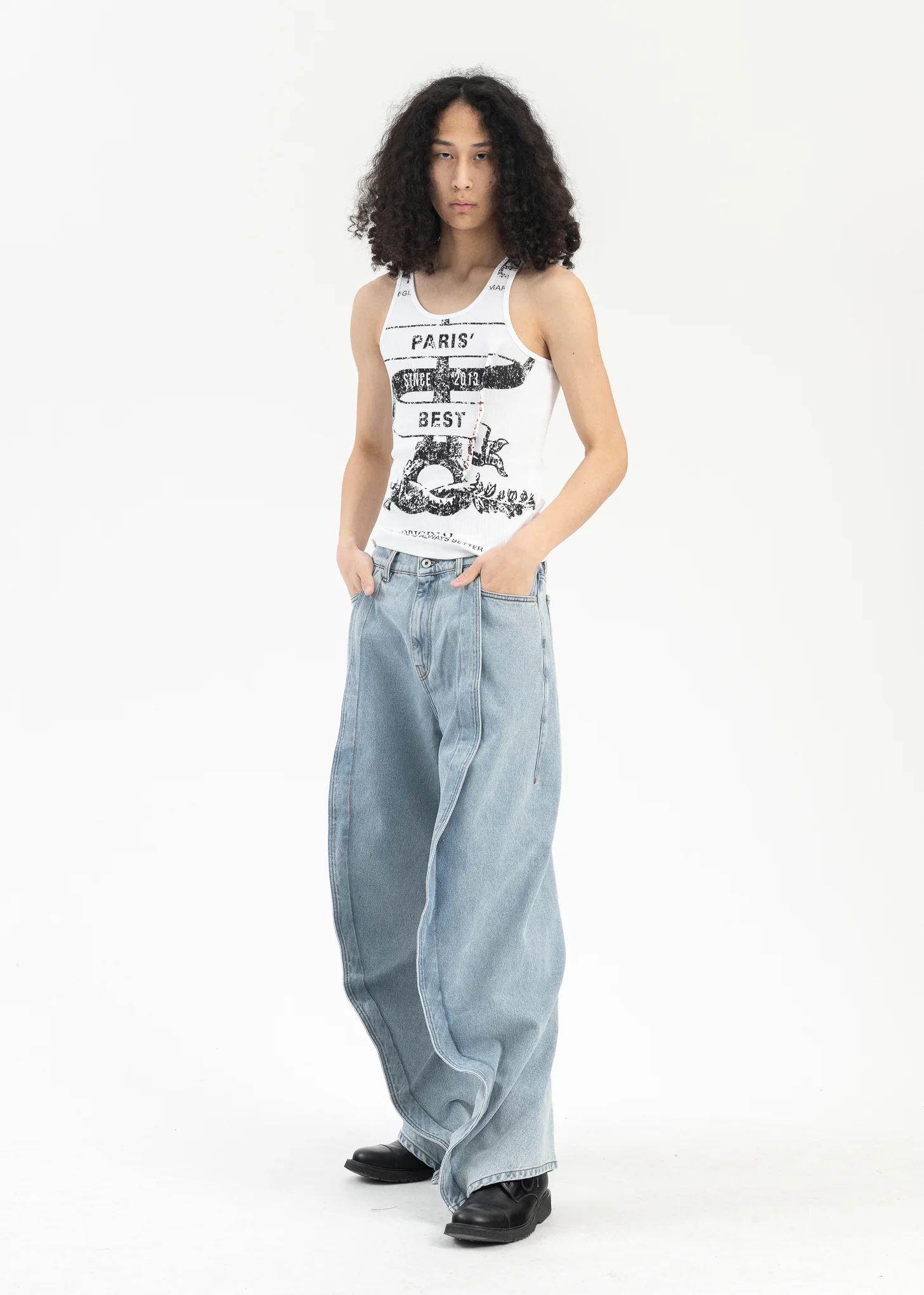 ICE BLUE EVERGREEN BANANA JEANS - Image 6