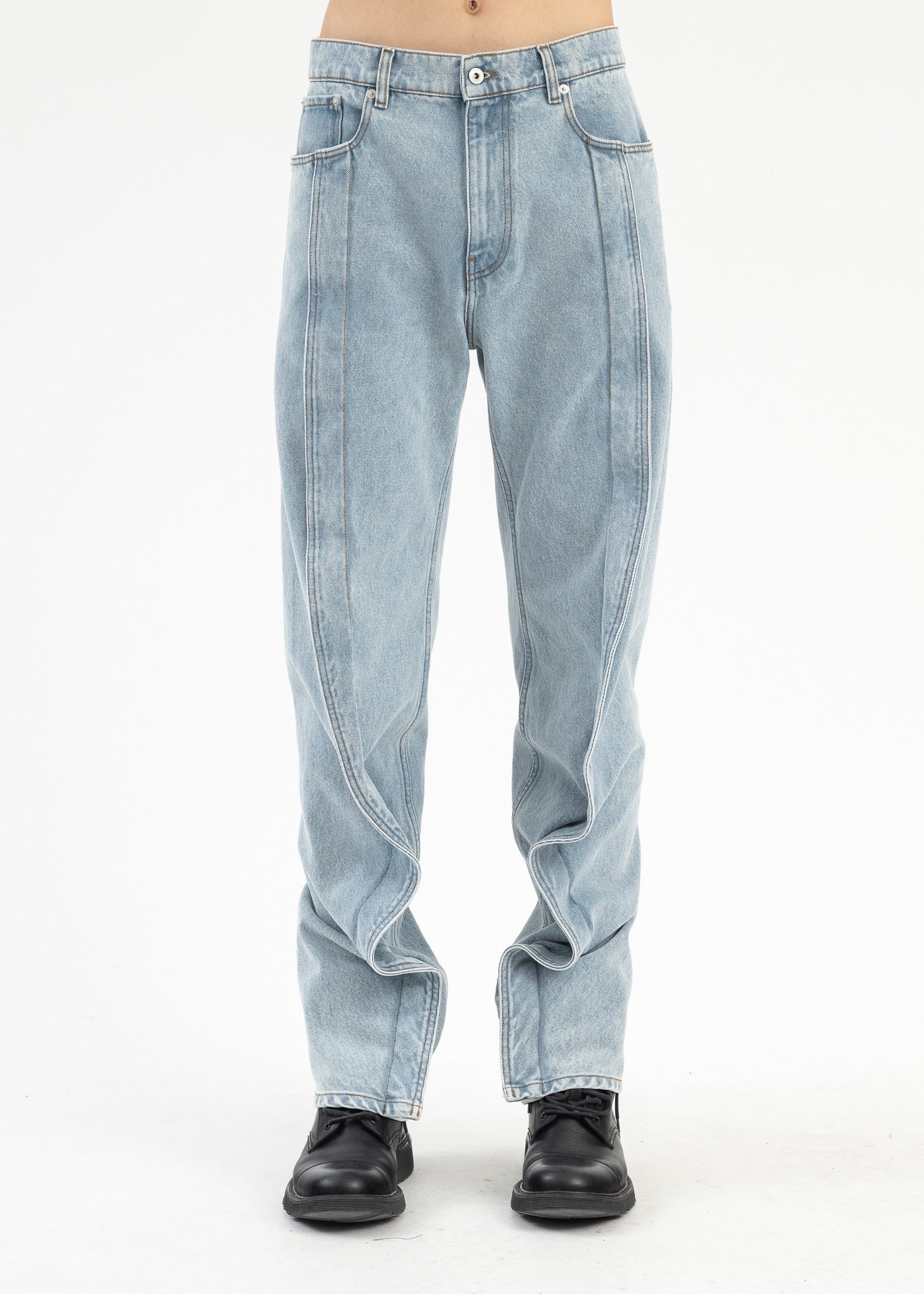 ICE BLUE EVERGREEN BANANA SLIM JEANS