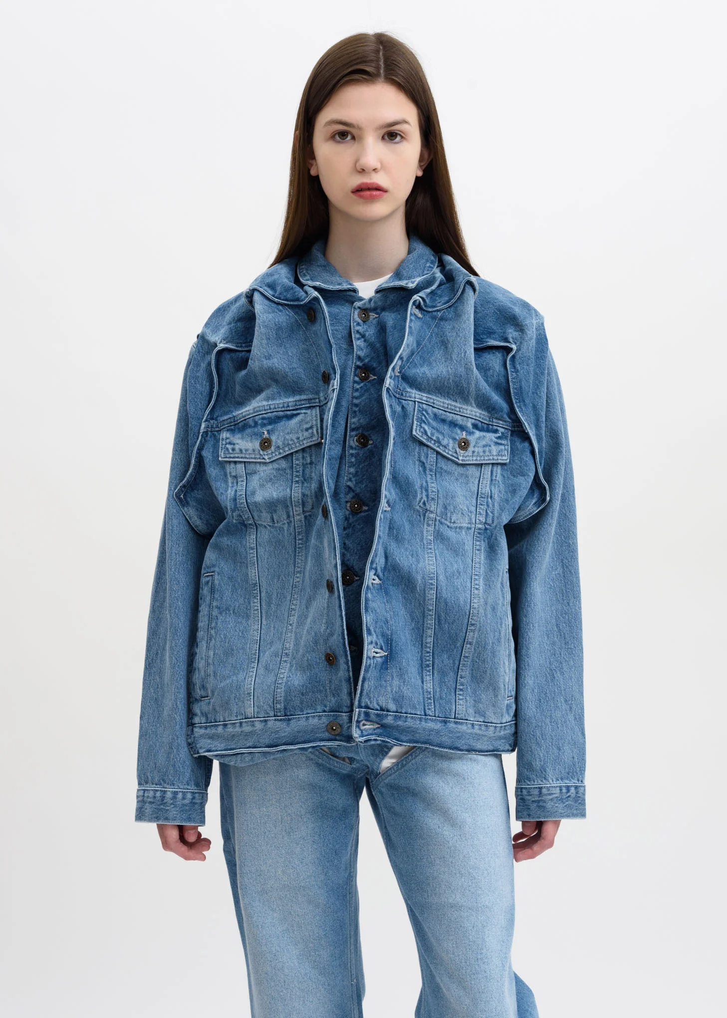 Ice Blue Pop Up Jacket