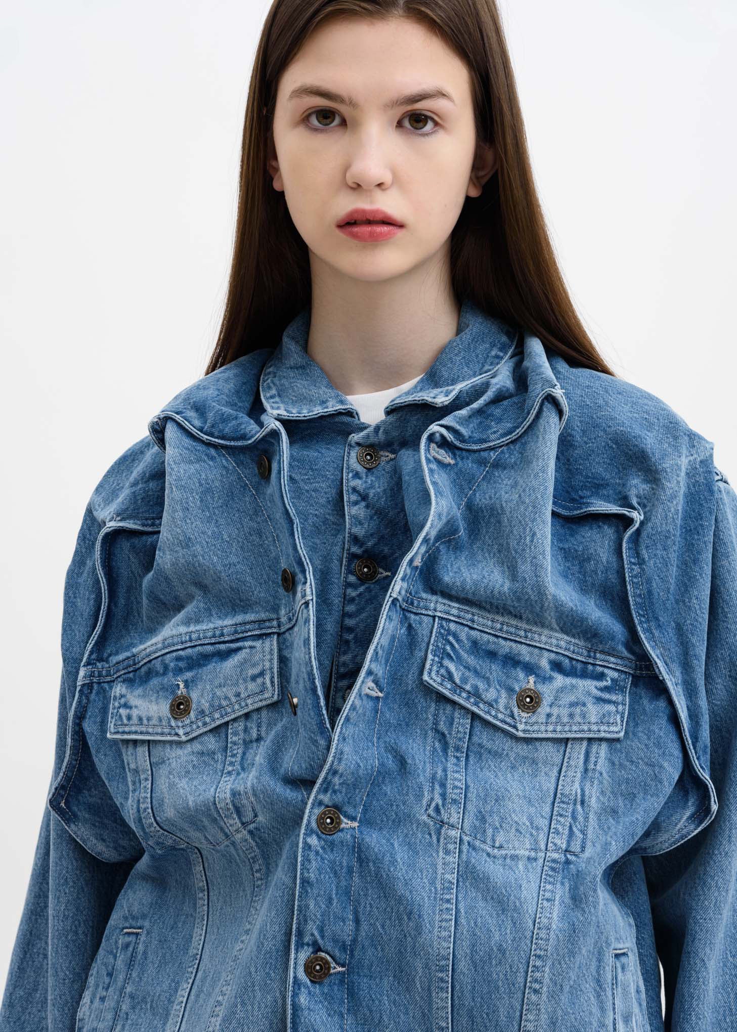 Ice Blue Pop Up Jacket - Image 5