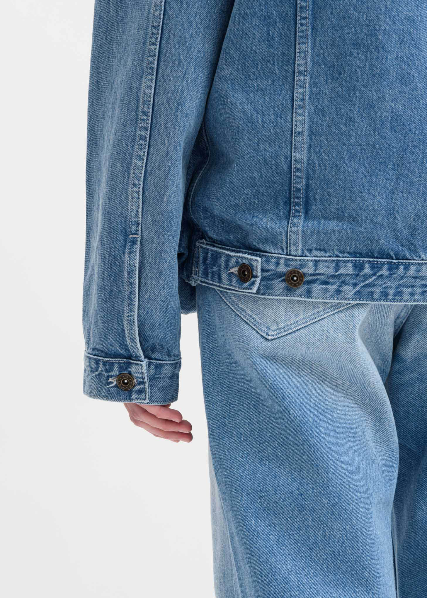 Ice Blue Pop Up Jacket - Image 7