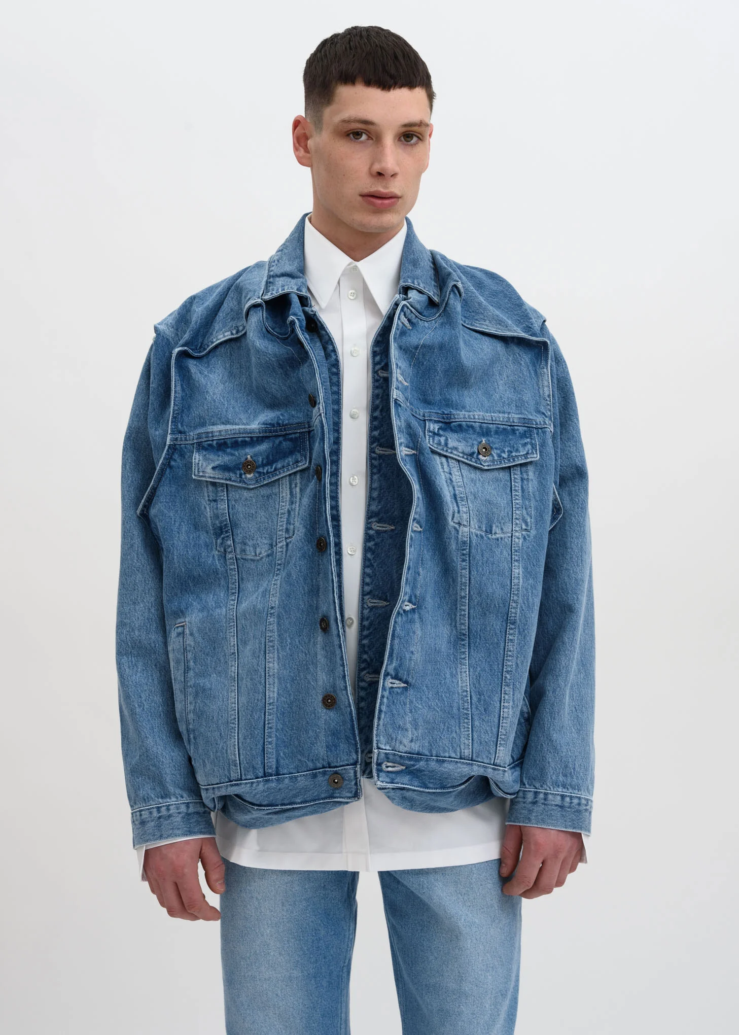 Ice Blue Pop Up Jacket