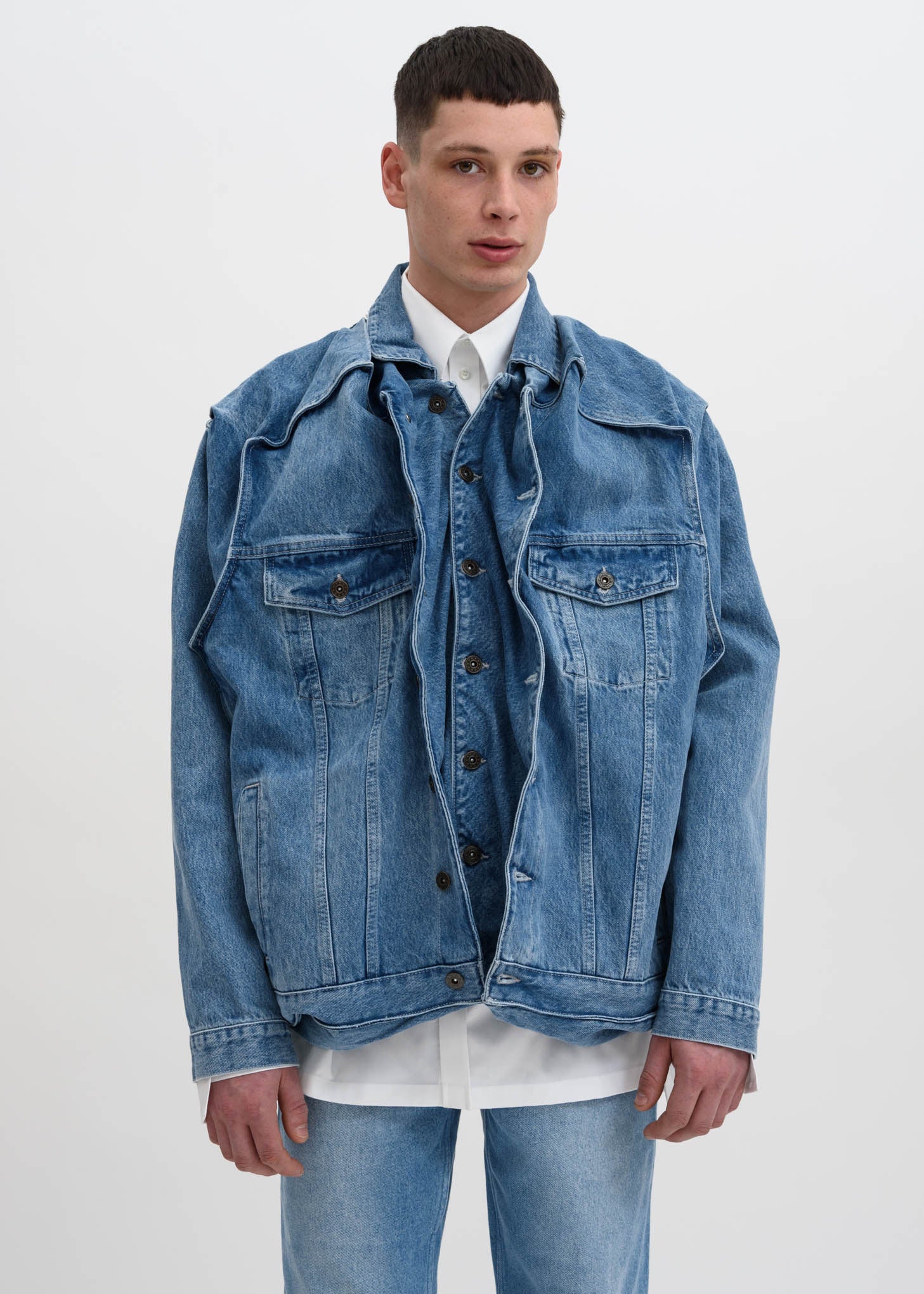 Ice Blue Pop Up Jacket - Image 2