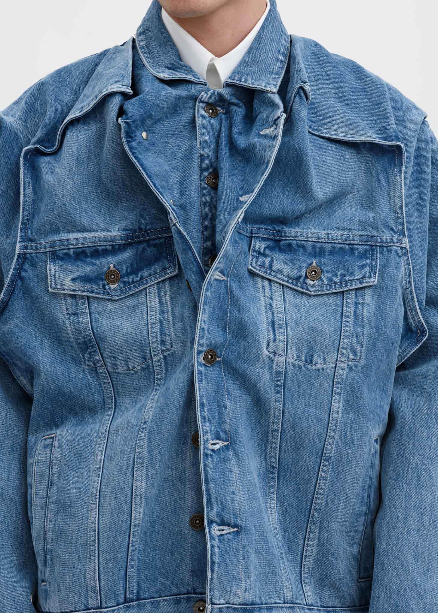 Ice Blue Pop Up Jacket - Image 6