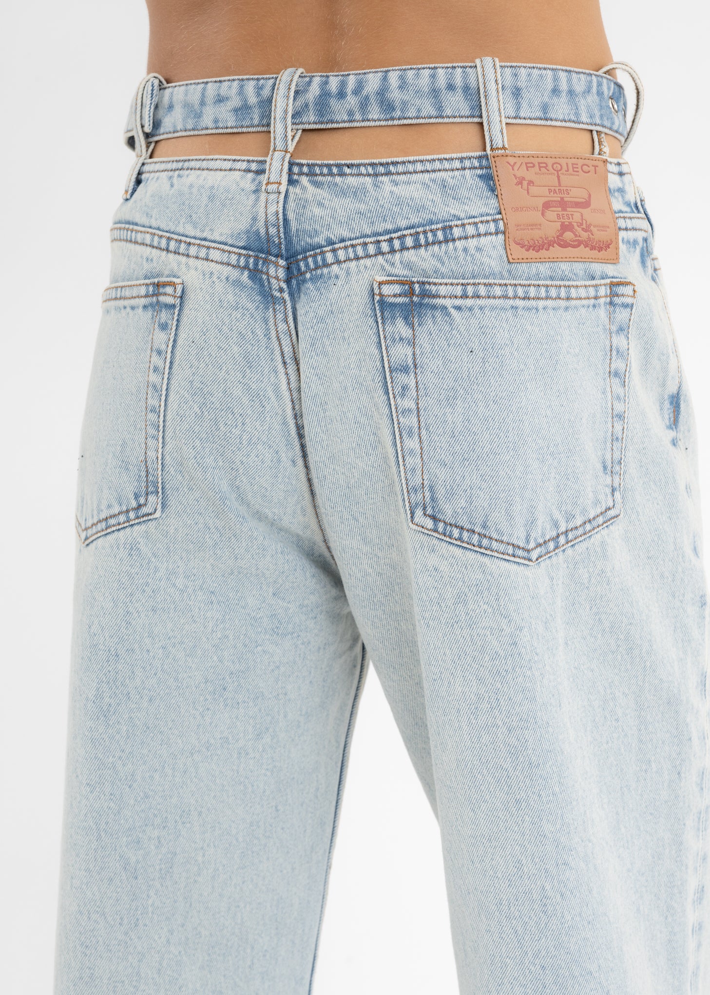 ICE BLUE Y BELT JEANS - Image 3