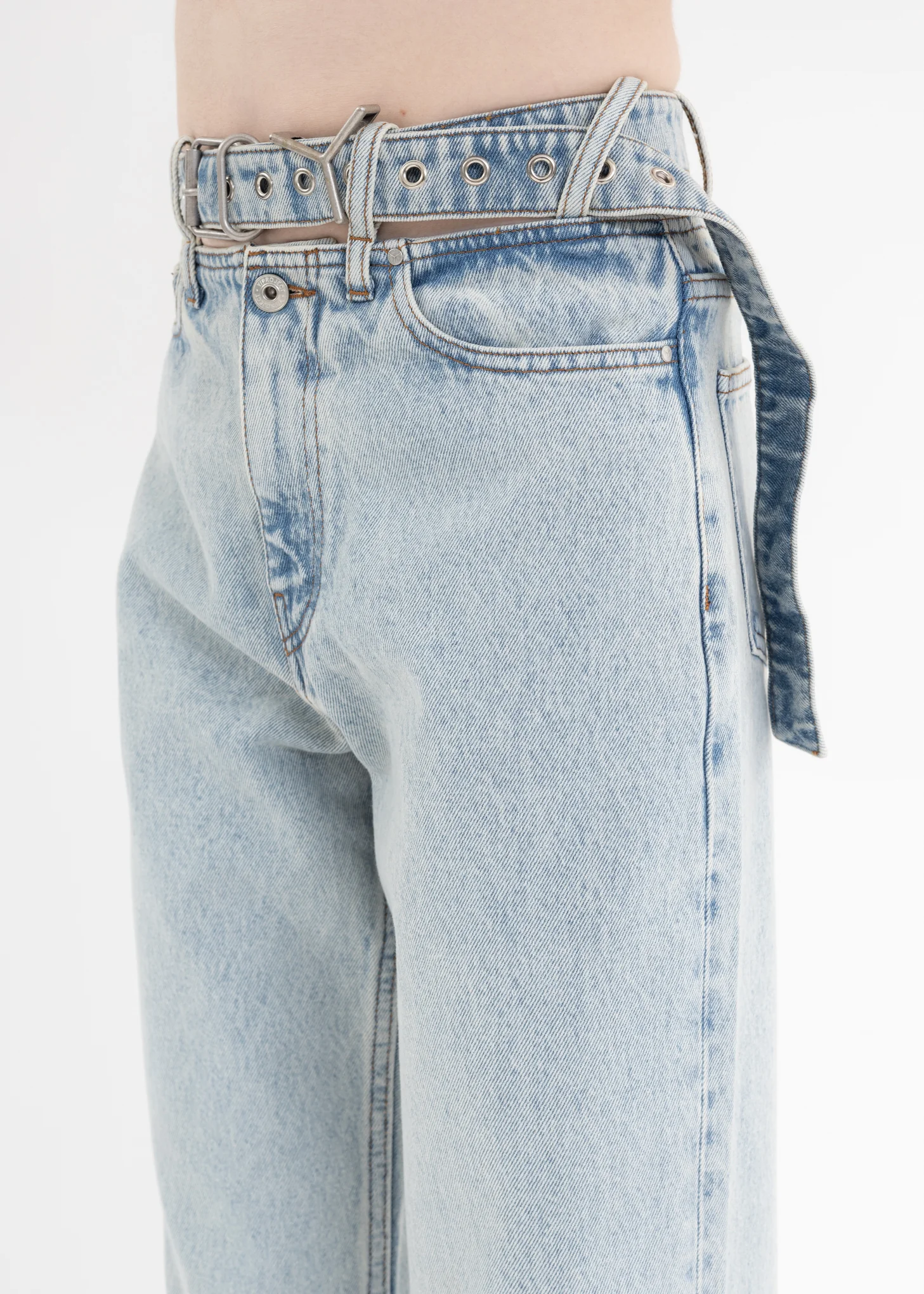 ICE BLUE Y BELT JEANS - Image 2