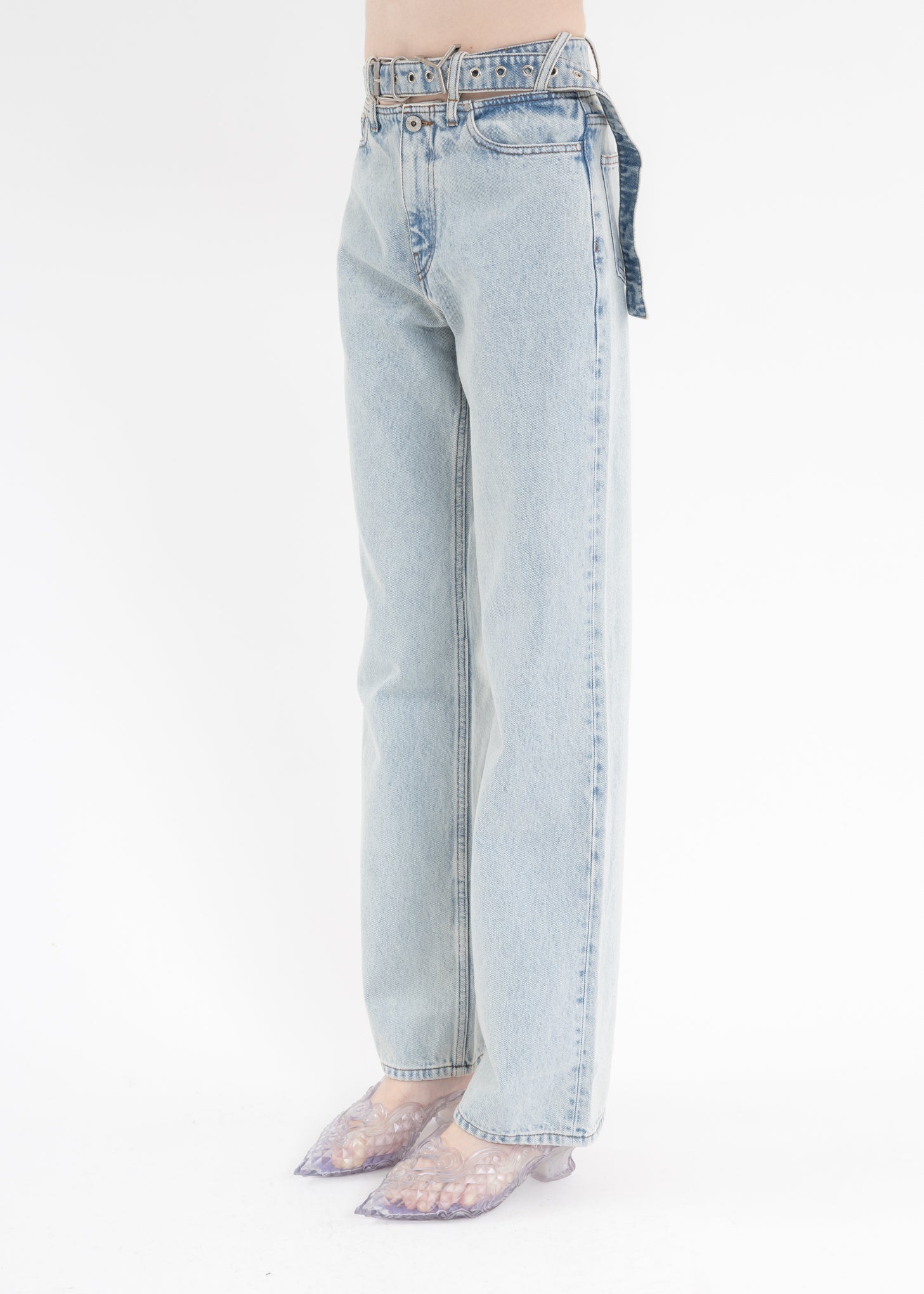 ICE BLUE Y BELT JEANS - Image 3