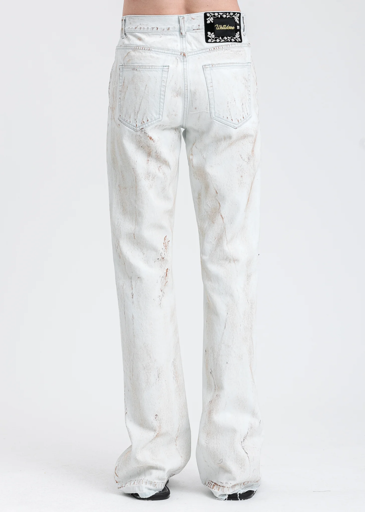 Ice Oil Coated Boots Cut Jeans - Image 3