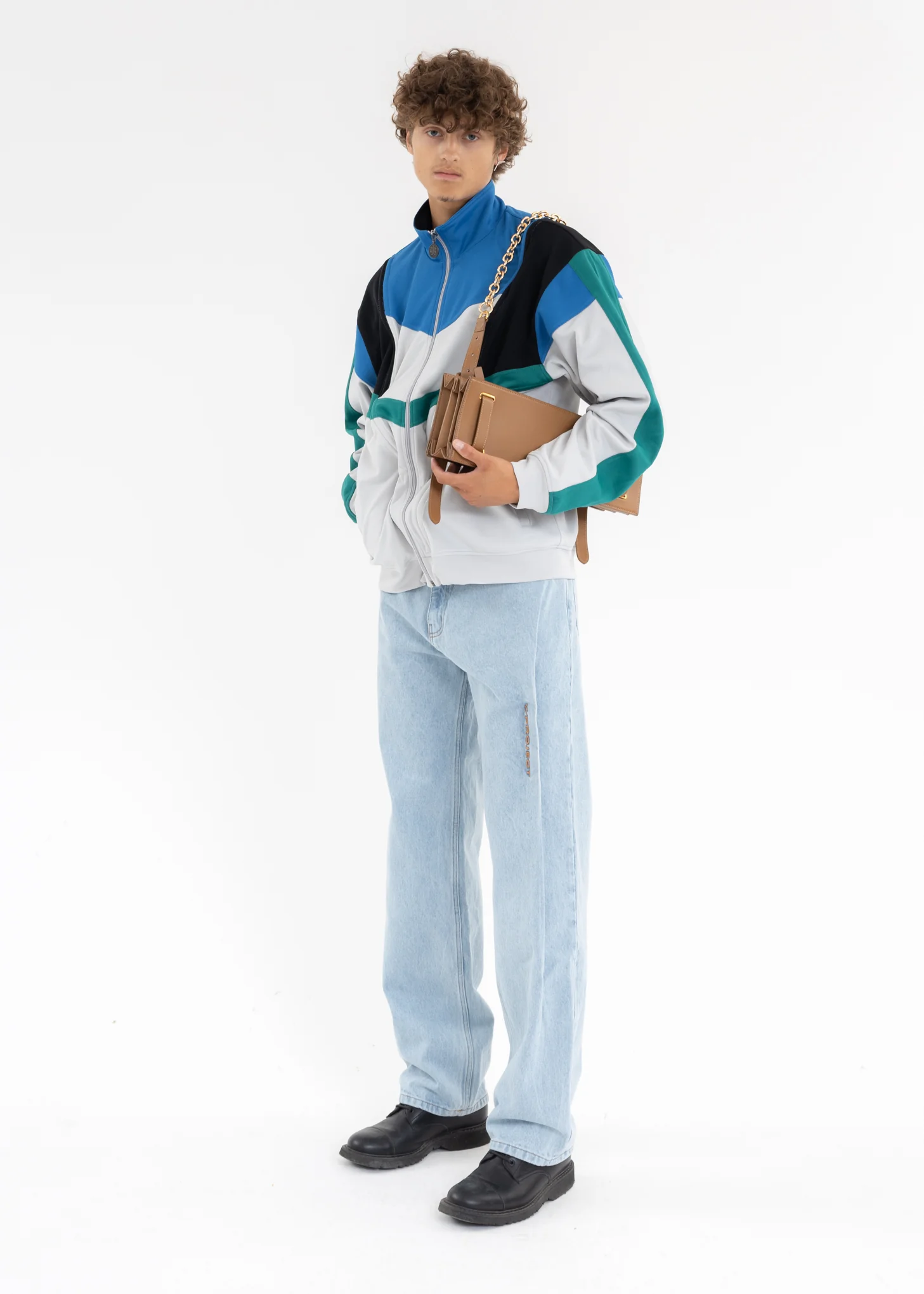 ICEBLUE PINCHED LOGO JEANS - Image 6