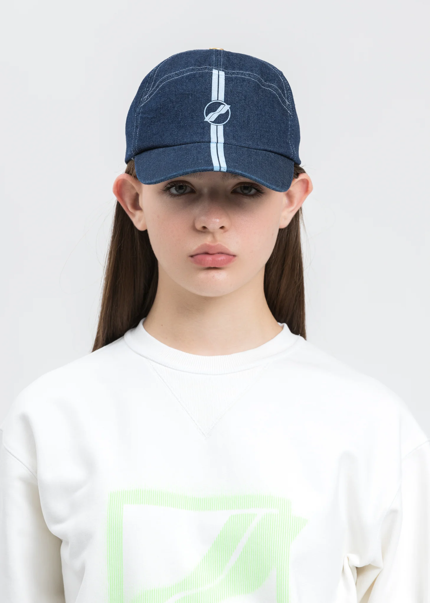 Indigo Blue Denim Sailing Cap - Image 3