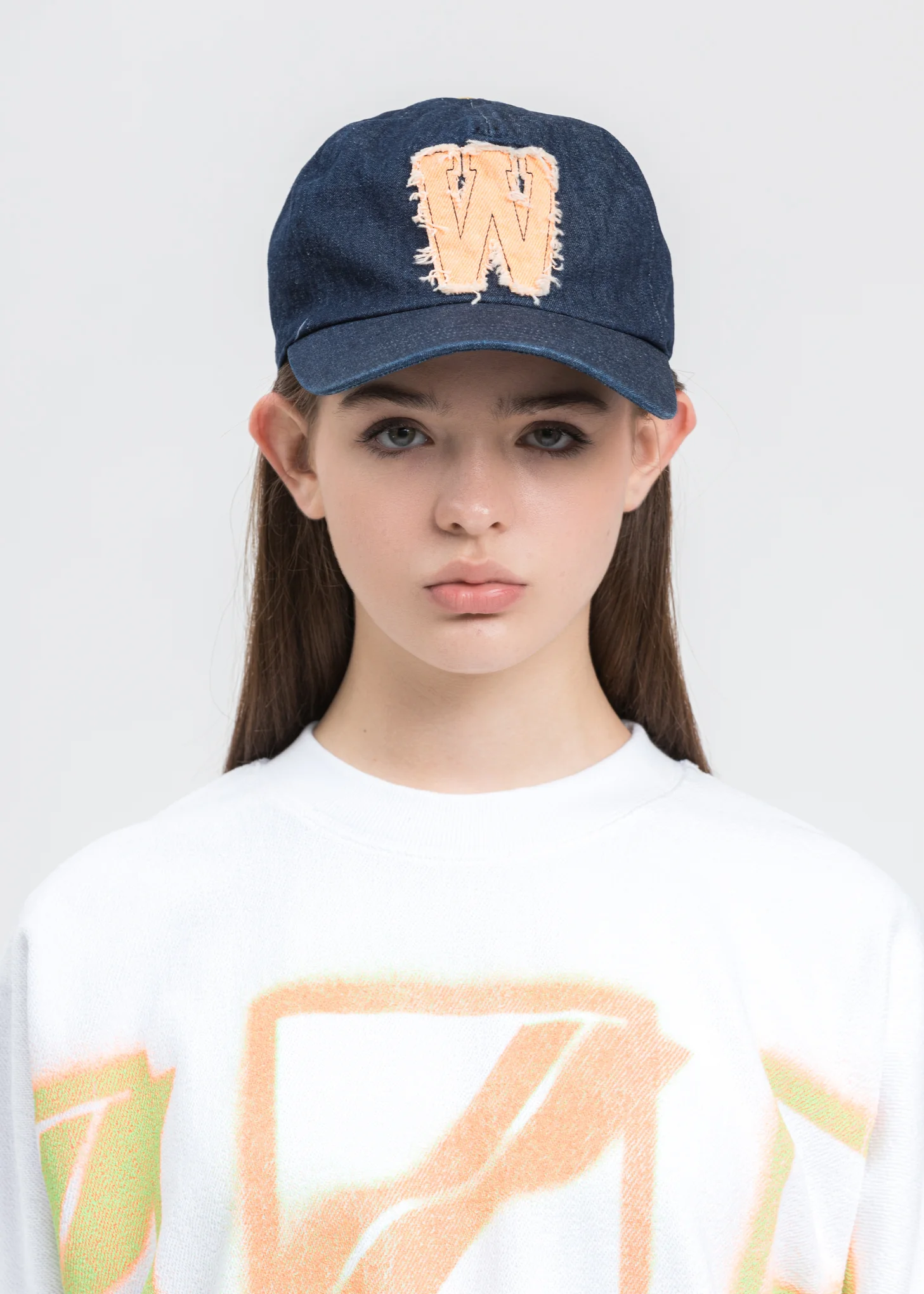 Indigo Blue Neon Patch Embroidered Cap - Image 2