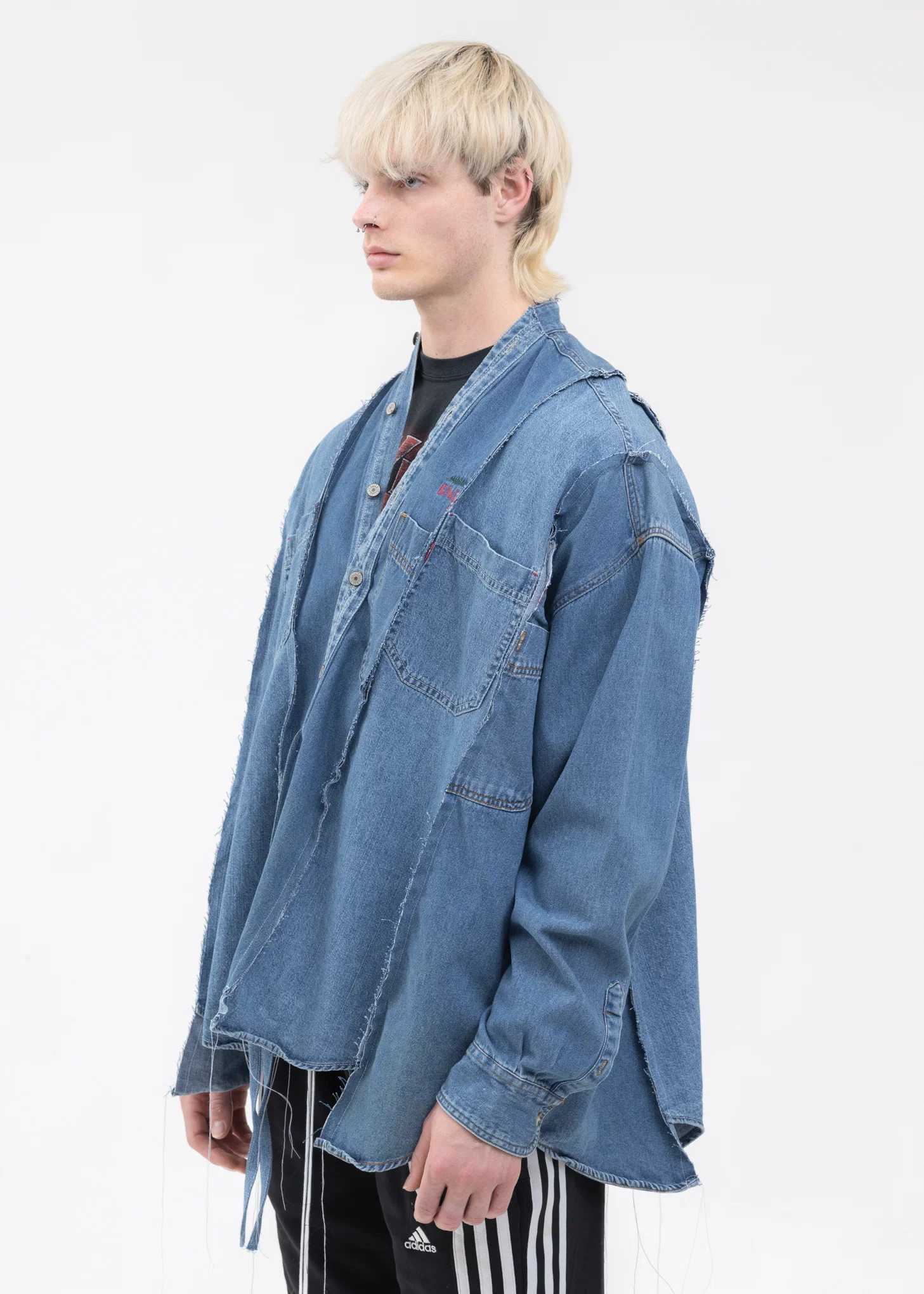 Indigo Docking Wide Denim Samue Shirts -Style 1 - Image 2